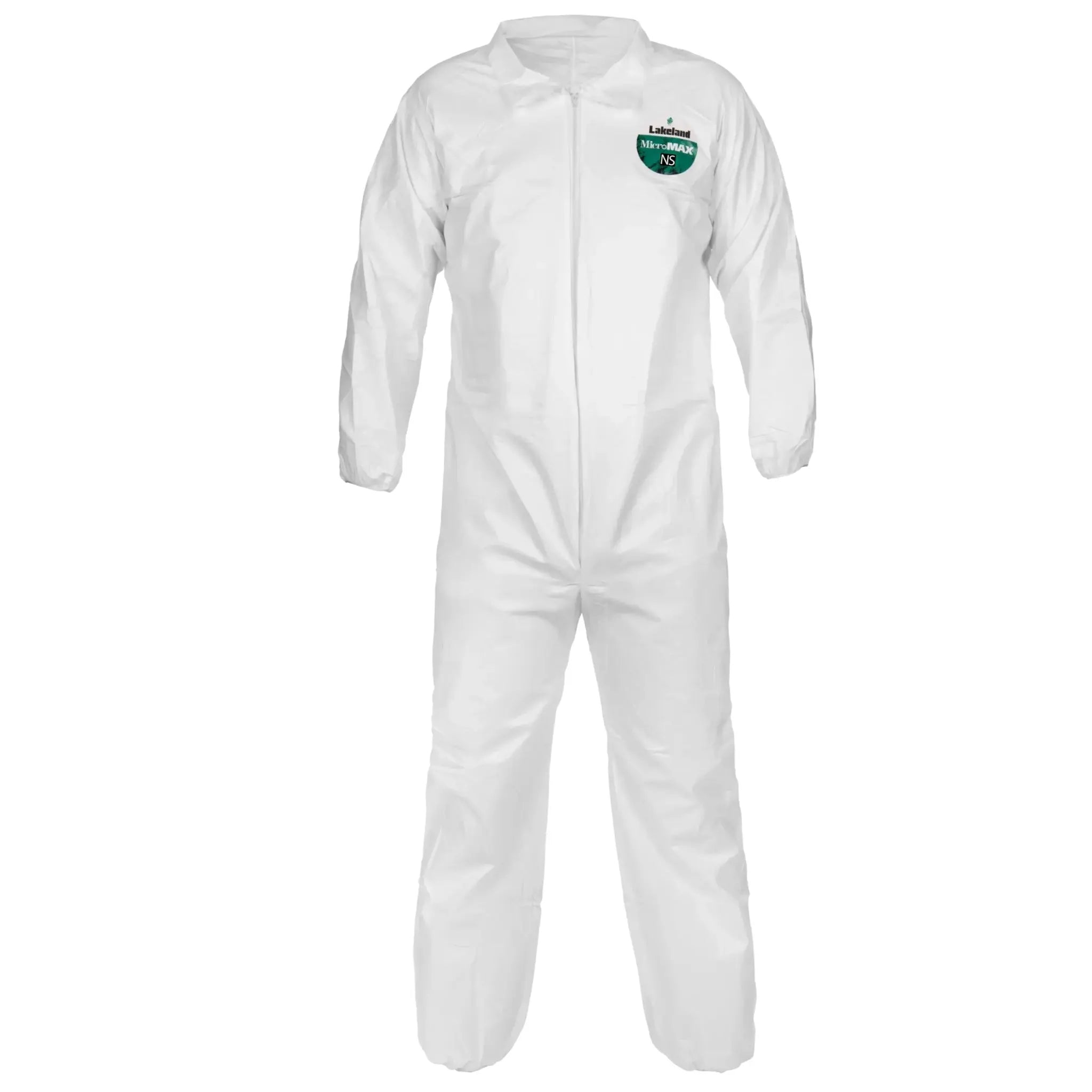 Lakeland MicroMax NS MNSA417 ANSI Pattern Coverall, White, Main Image