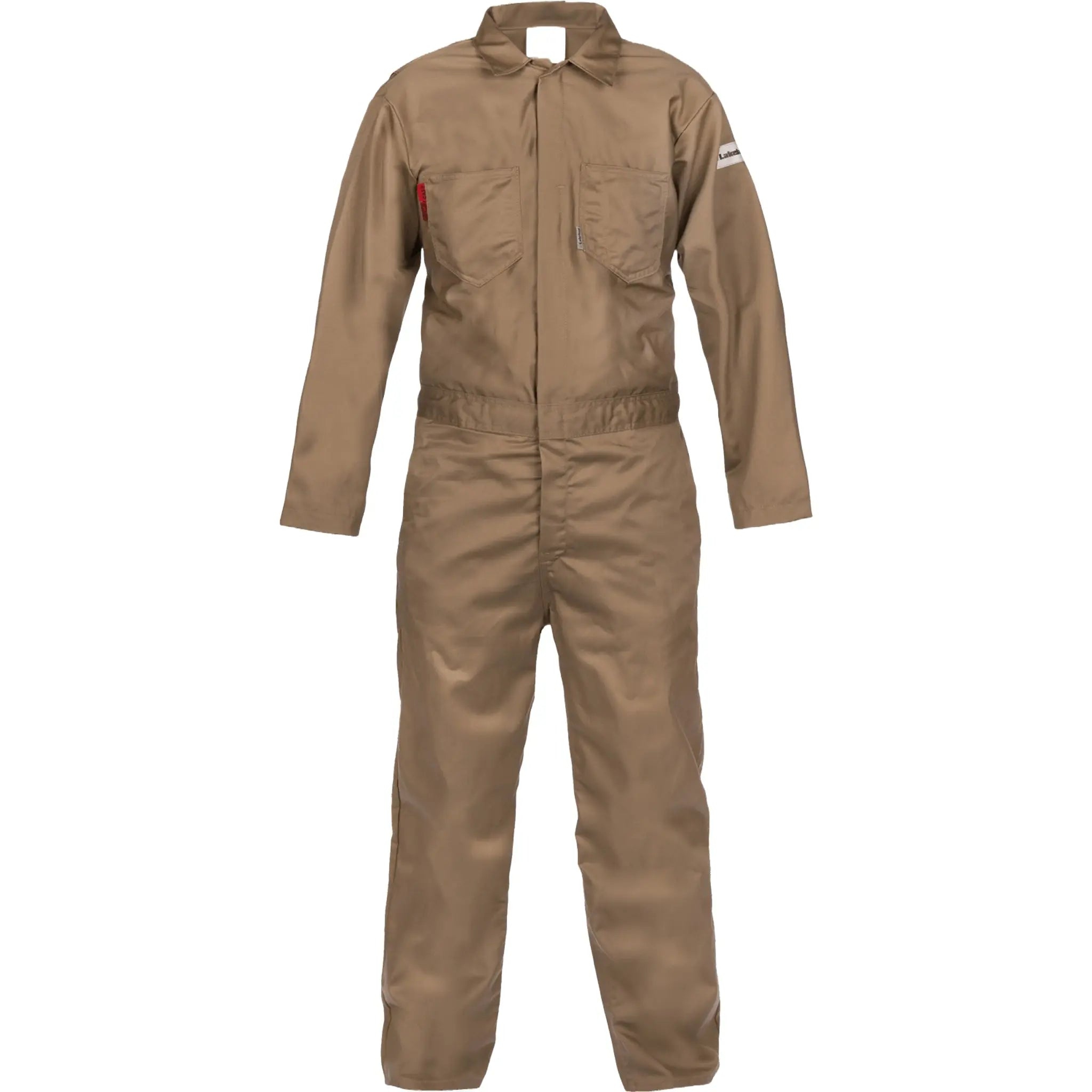 Lakeland NC070FRC20 Coverall 100% FR Cotton 7 Ounce, Tan, 1 Each, Main Image