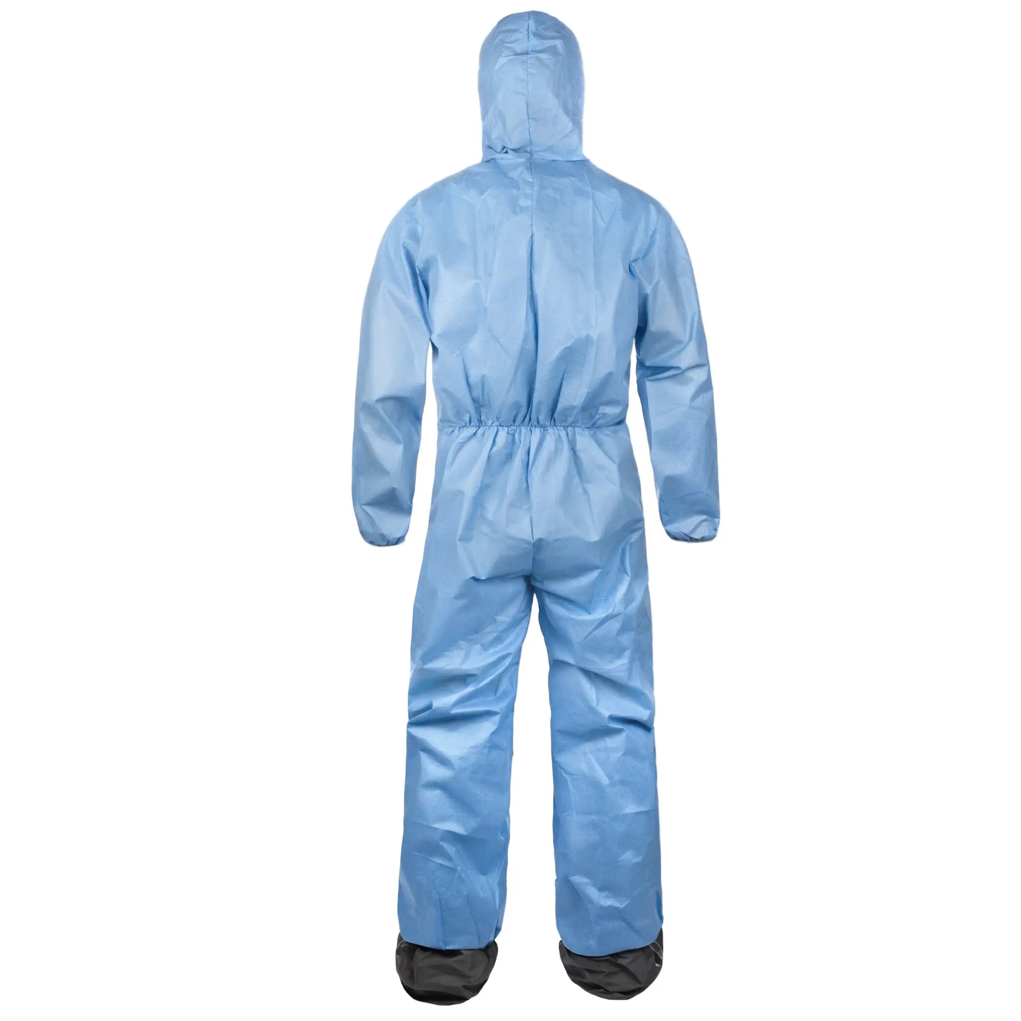 Lakeland SafeGard SSG414B Blue Coveralls with Attached Hood, Back Image
