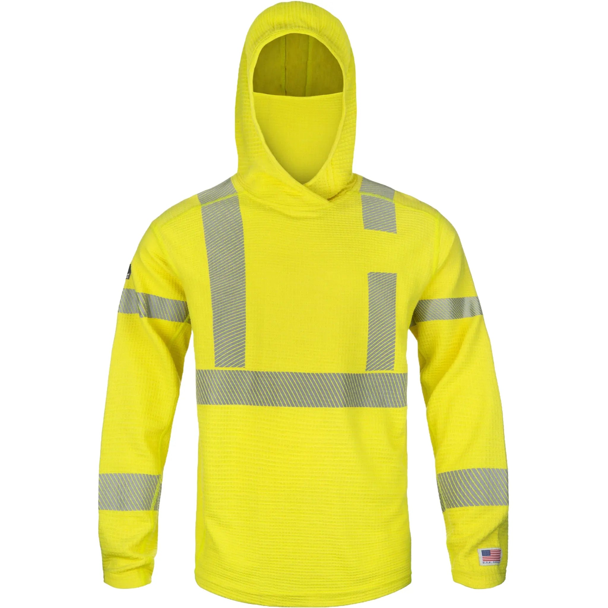 Lakeland LSCMWH29RT High Performance FR Waffle Hoodie, Hi-Vis Yellow