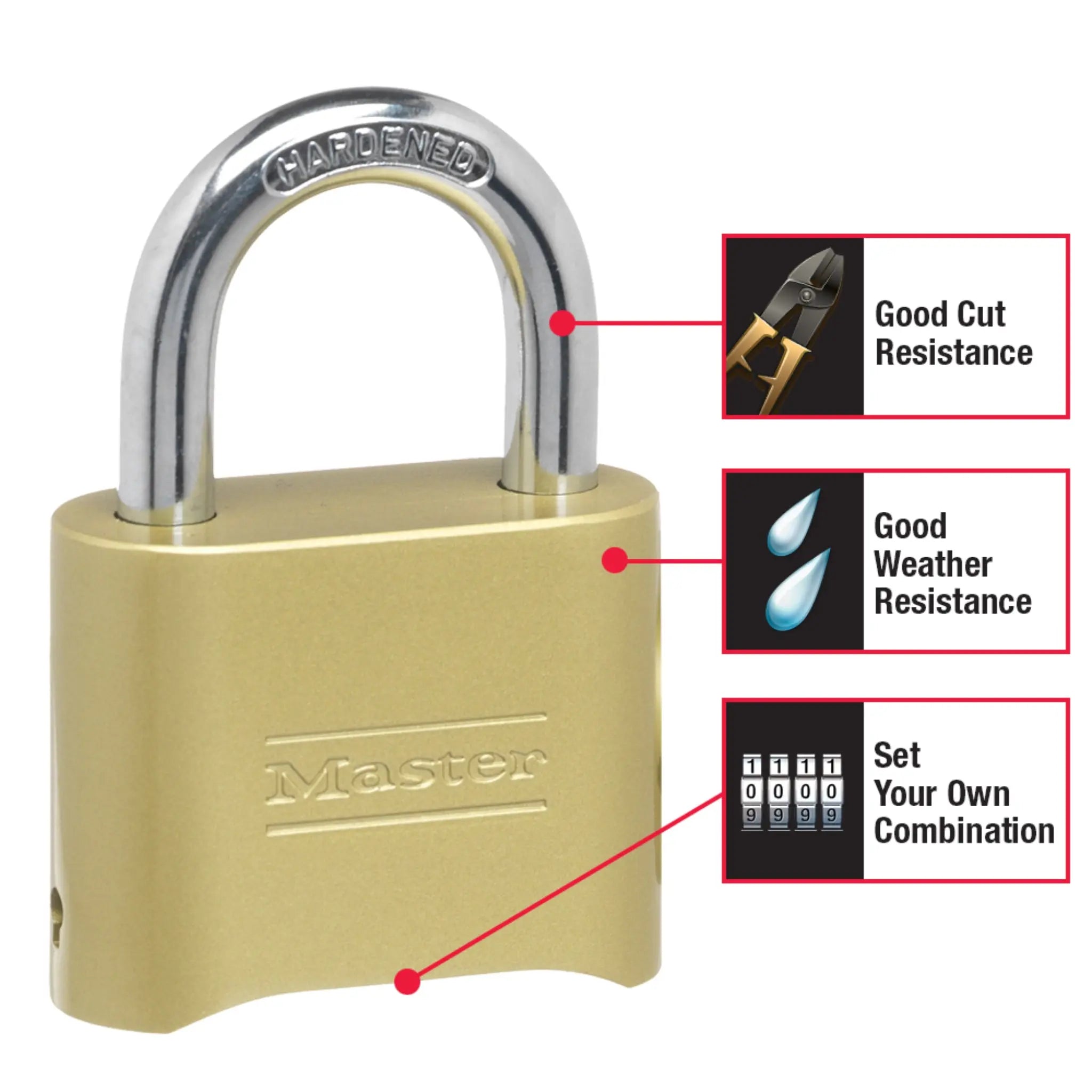 Master Lock 175D Key Features
