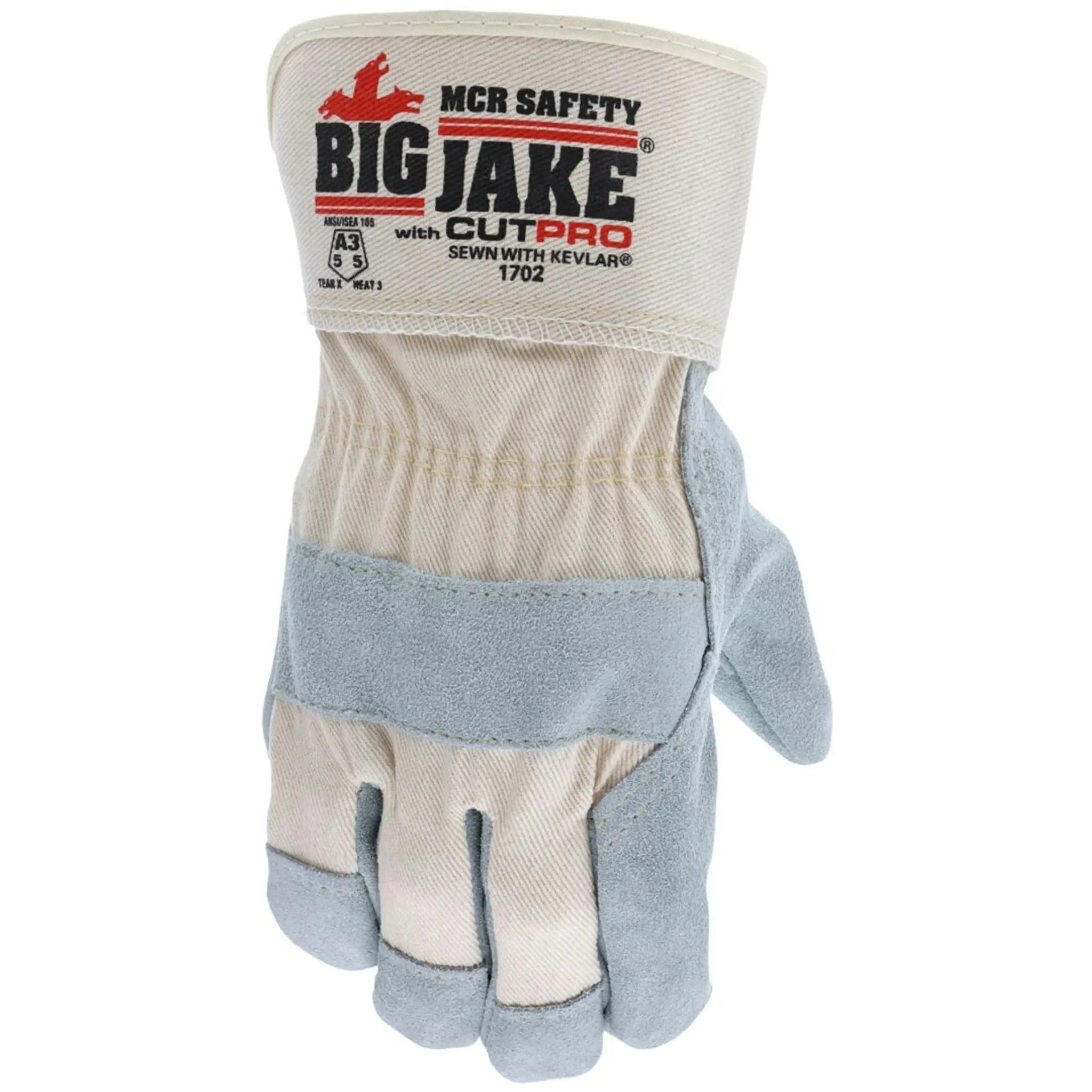 MCR Safety Big Jake Series 1702 Work Gloves, Dorsal