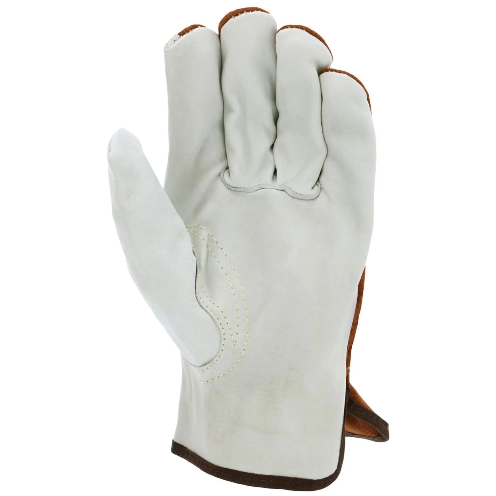 MCR Safety 3205 Leather Drivers Work Gloves, Palm View