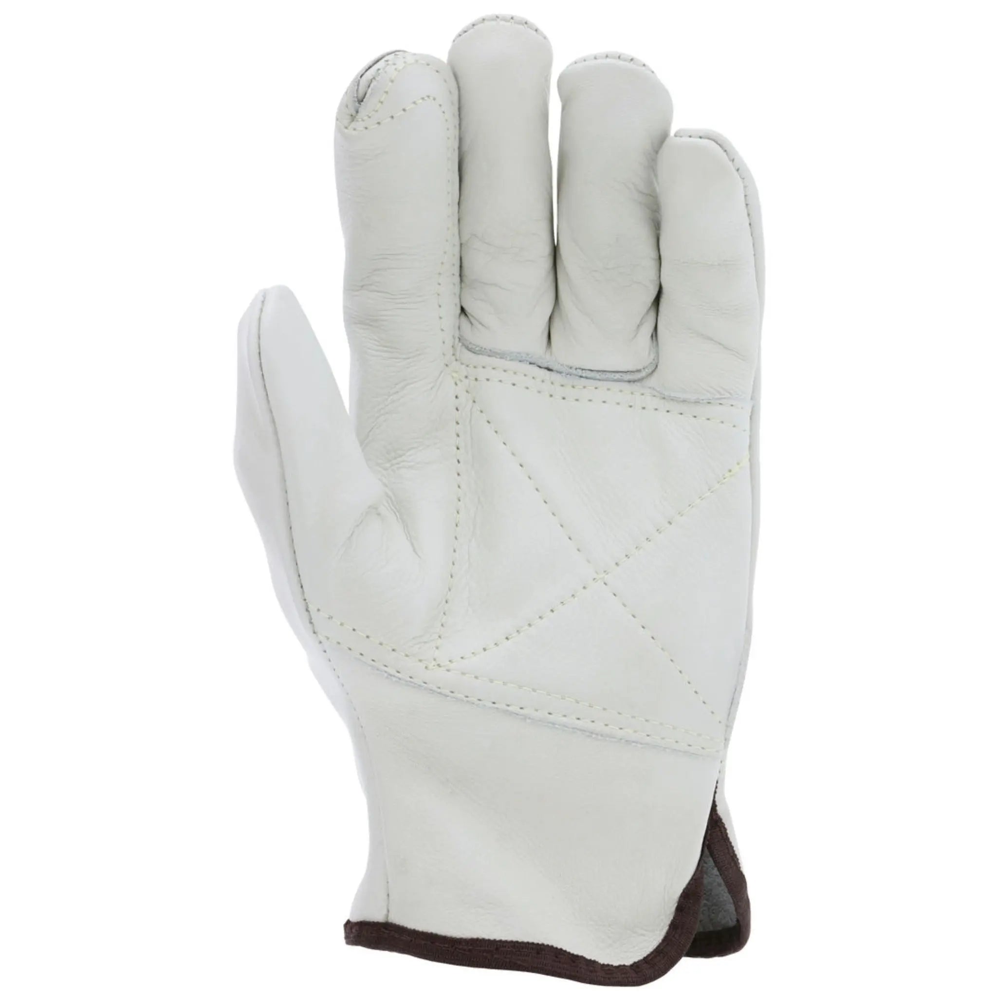MCR Safety 32113DP Leather Drivers Work Gloves, Palm View