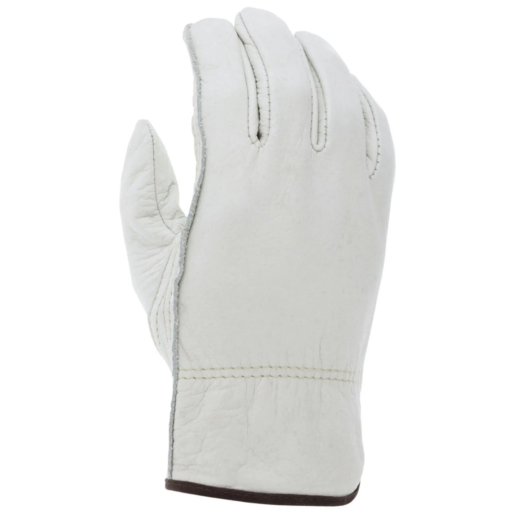 MCR Safety 3213 Leather Drivers Work Gloves, Dorsal View