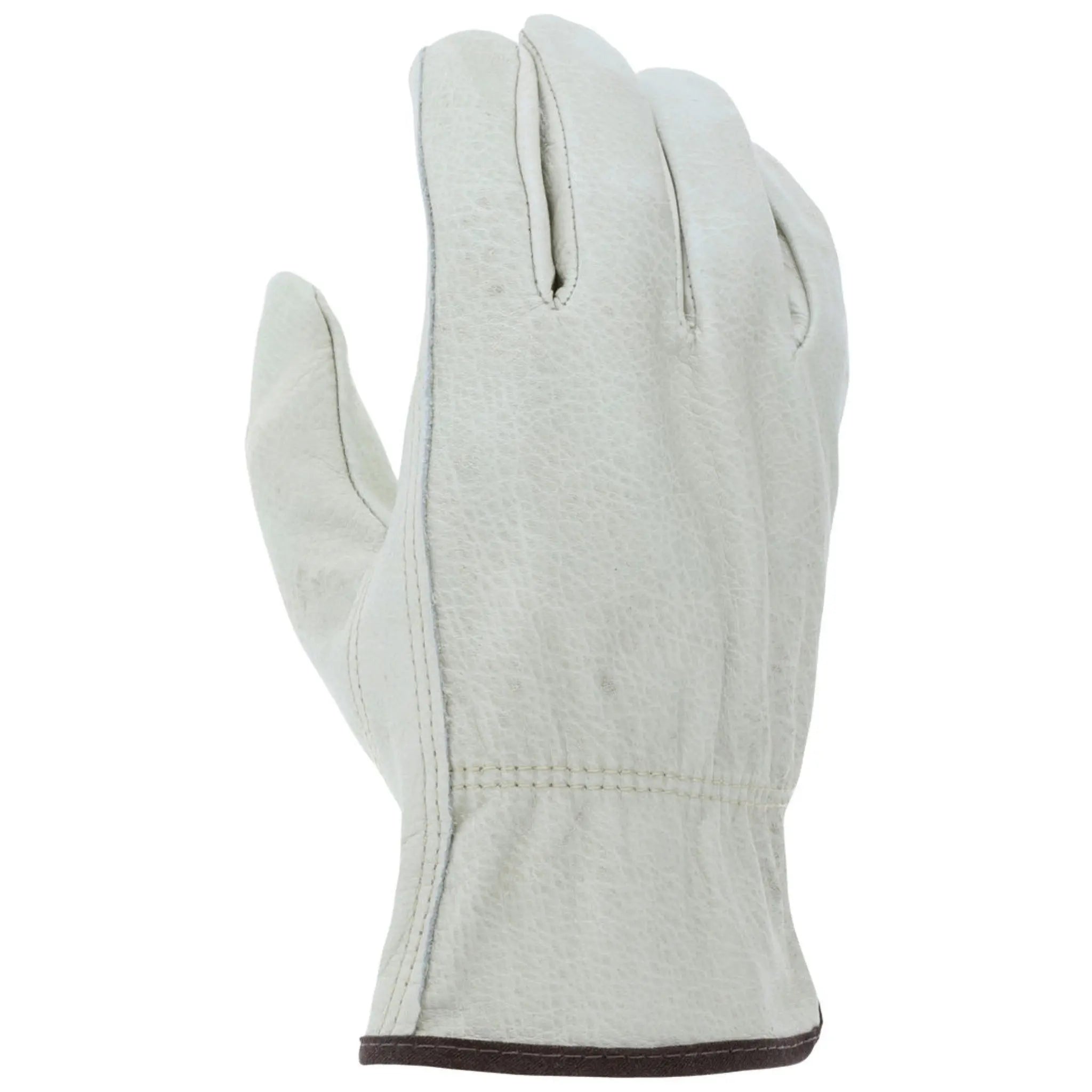 MCR Safety 3215 Leather Drivers Work Gloves, Dorsal View