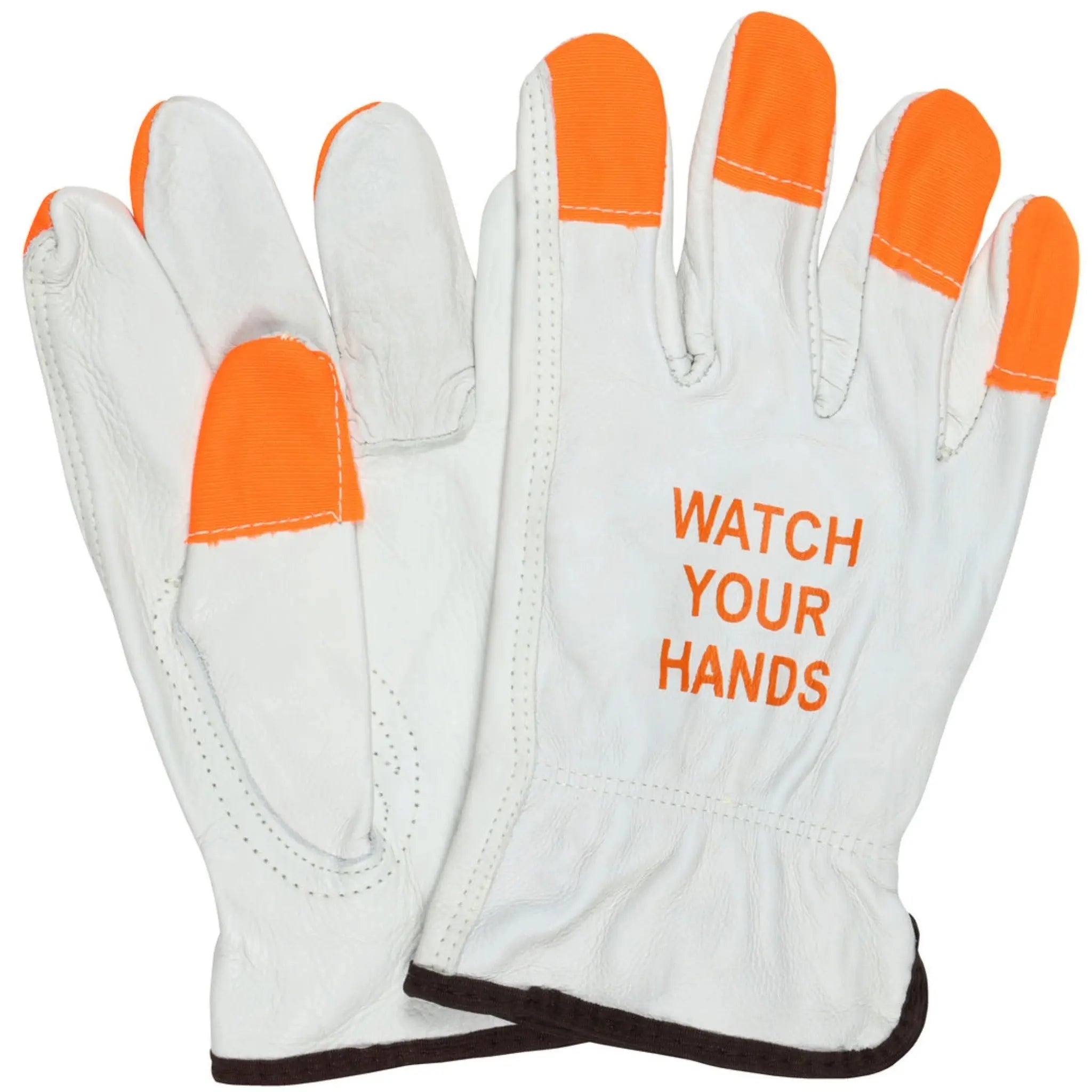 MCR Safety 3215HVI Leather Drivers Work Gloves, Pair