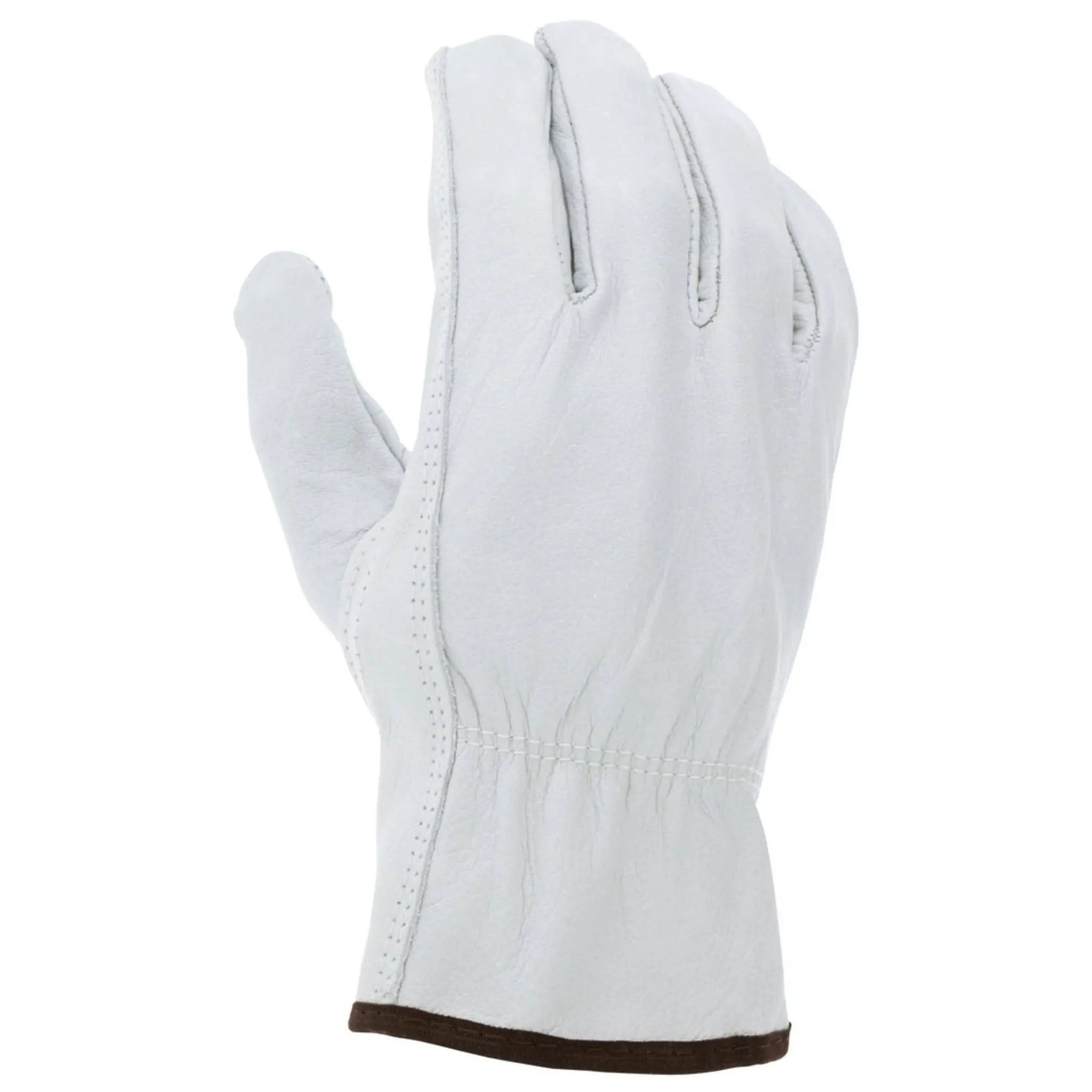MCR Safety 3313 Leather Drivers Work Gloves, Dorsal View
