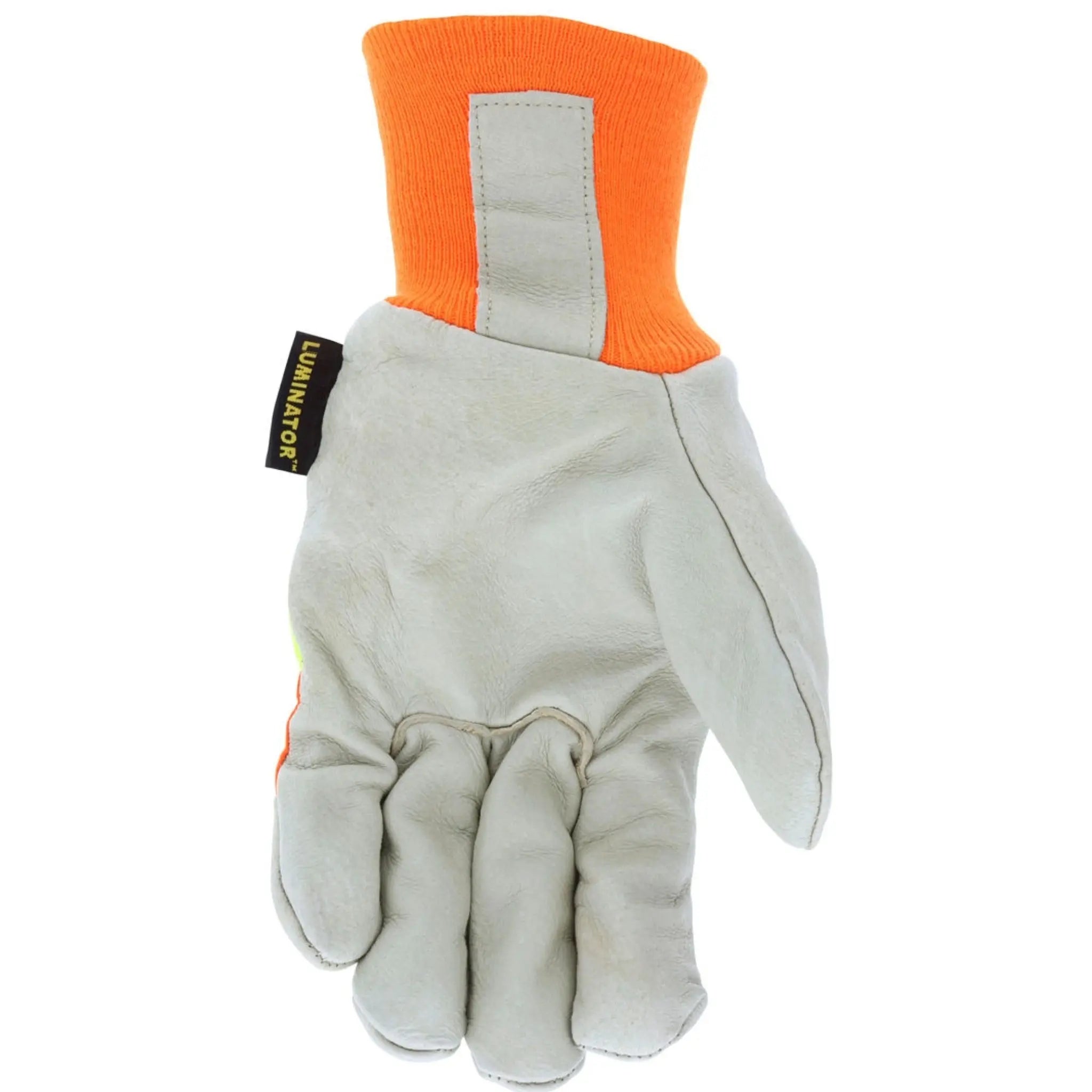 MCR Safety Luminator Series 3440 Leather Palm Drivers Work Gloves, Palm View