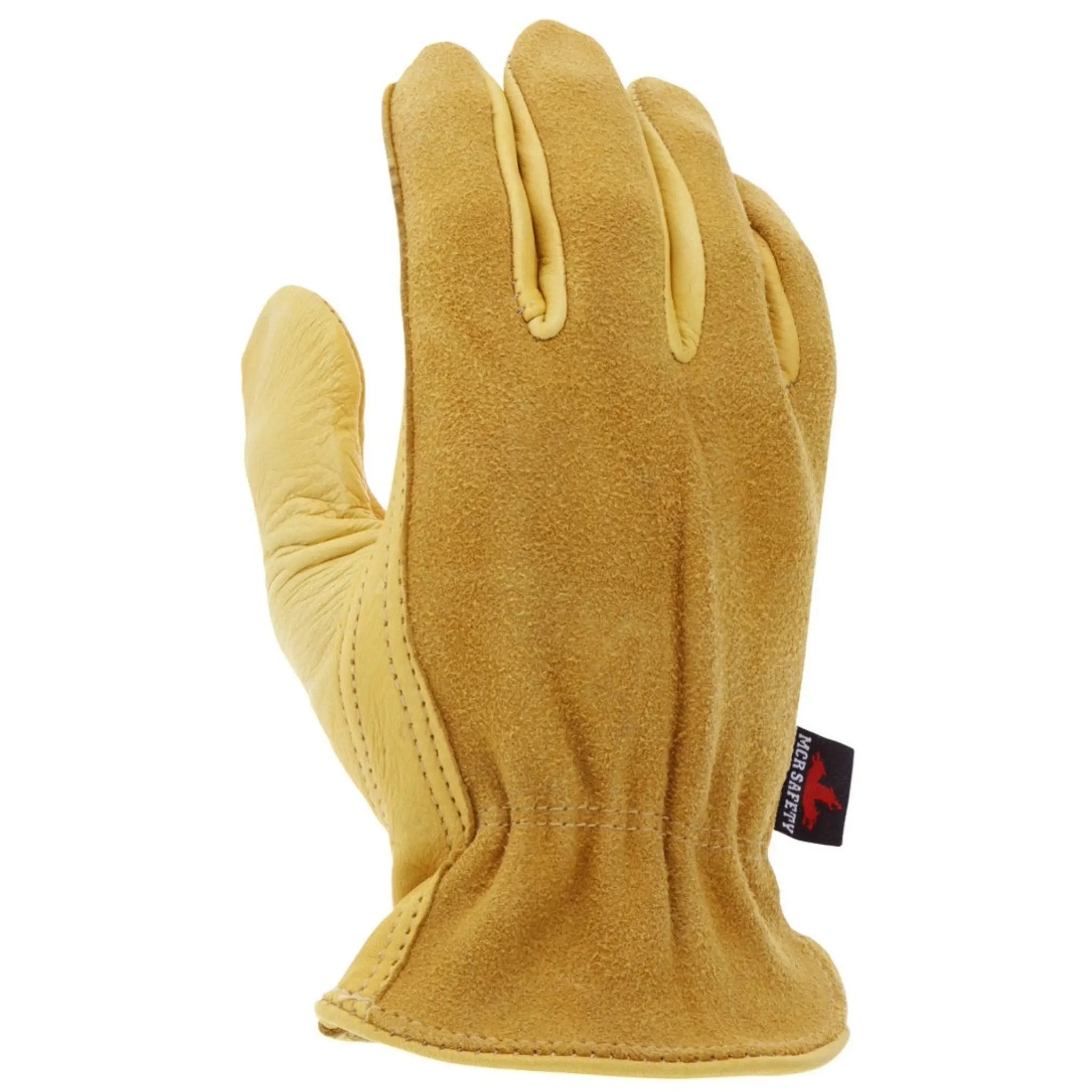 MCR Safety 3505 Leather Drivers Work Gloves, Dorsal View