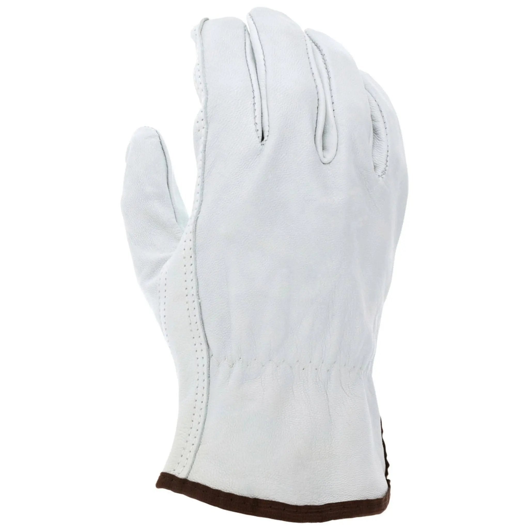 MCR Safety 36133 Leather Drivers Work Gloves, Dorsal View