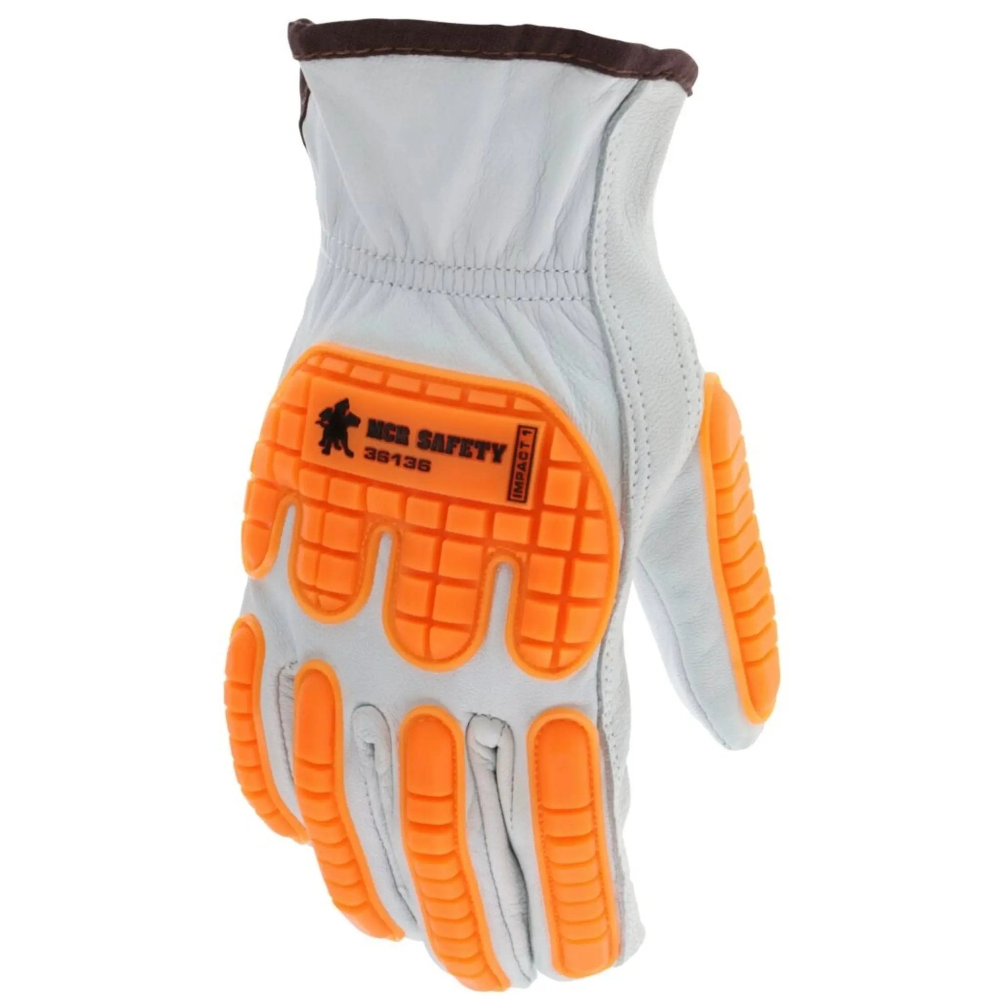 MCR Safety 36136 Work Gloves, Dorsal View