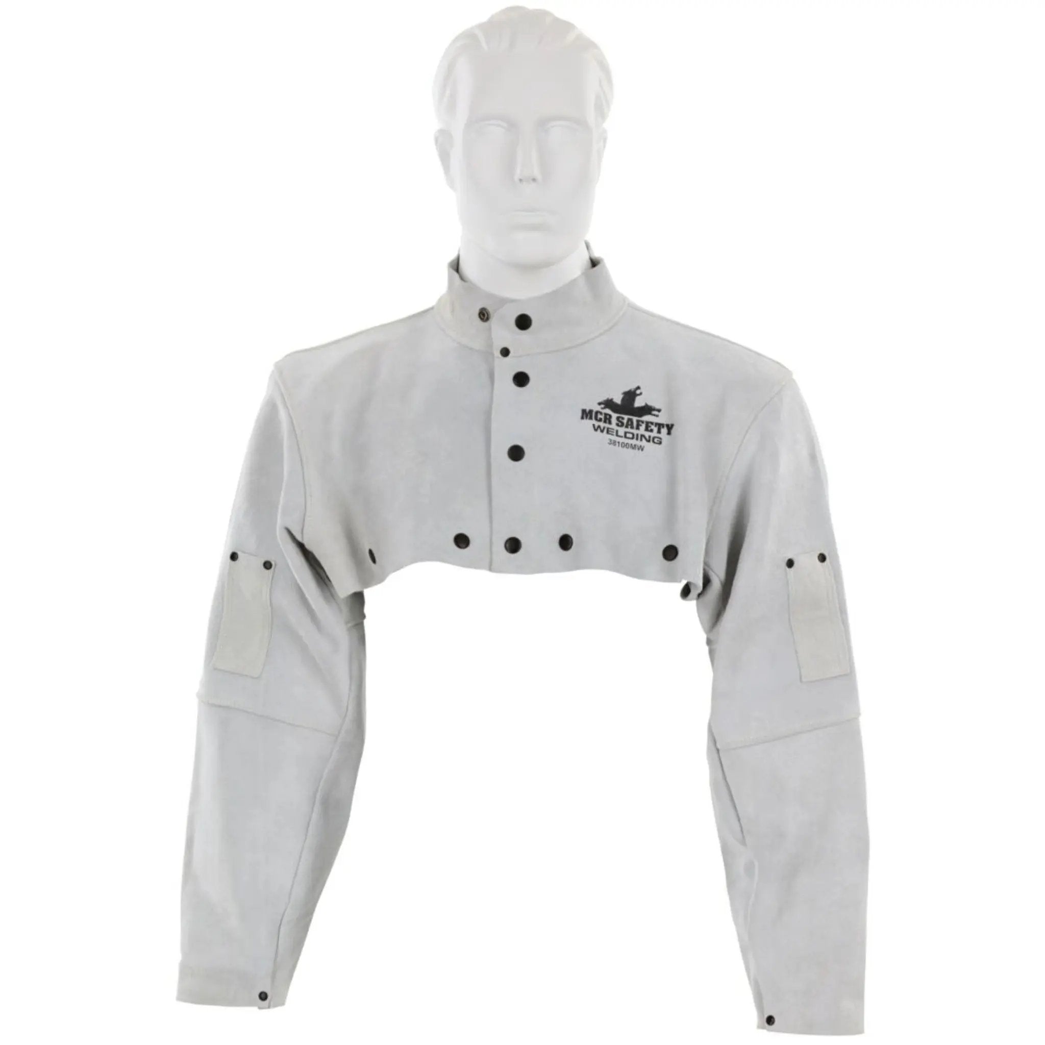 MCR Safety Welding 38100MW Leather Cape Sleeve, Front View