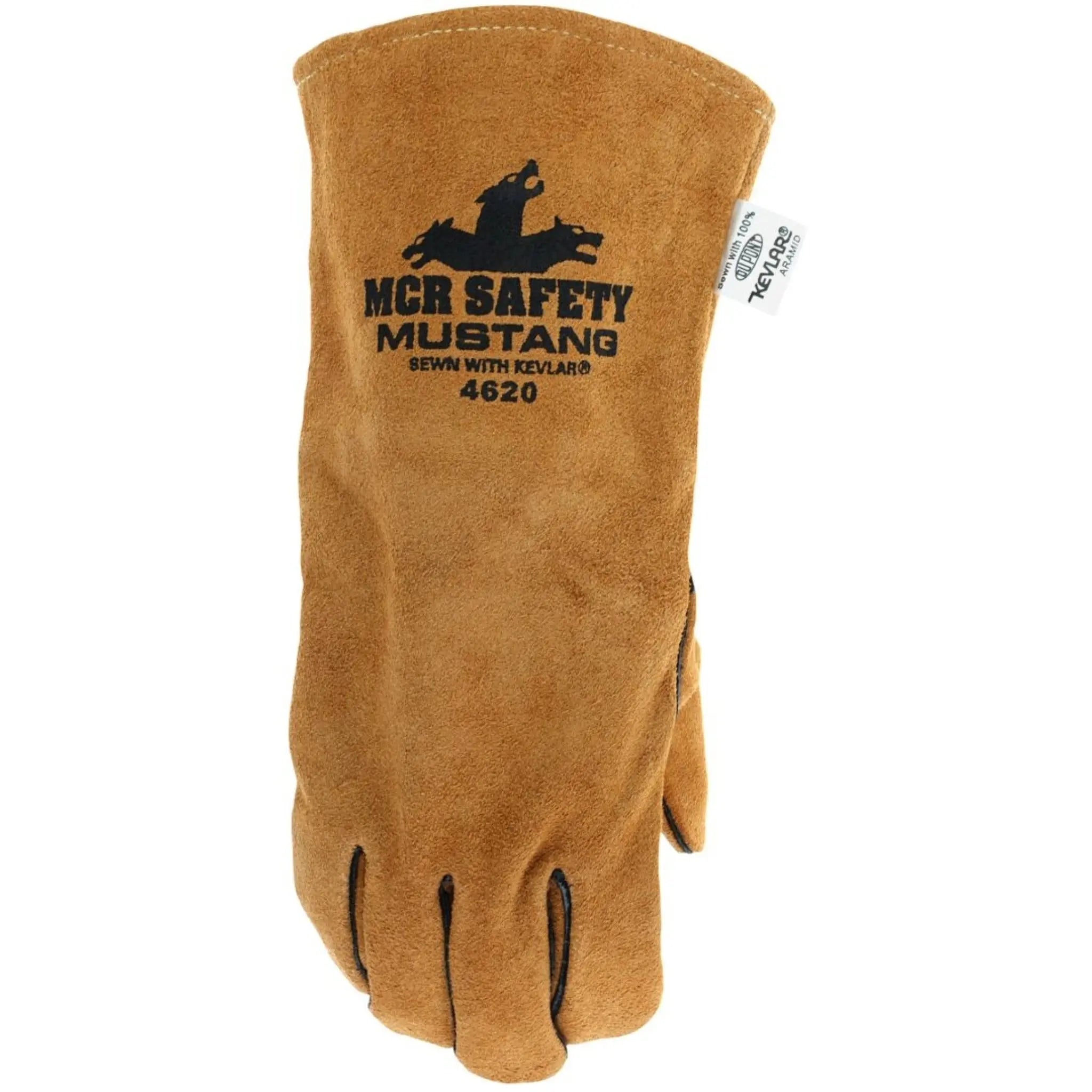 MCR Safety Mustang® 4620 Leather Welding Work Gloves, Dorsal View
