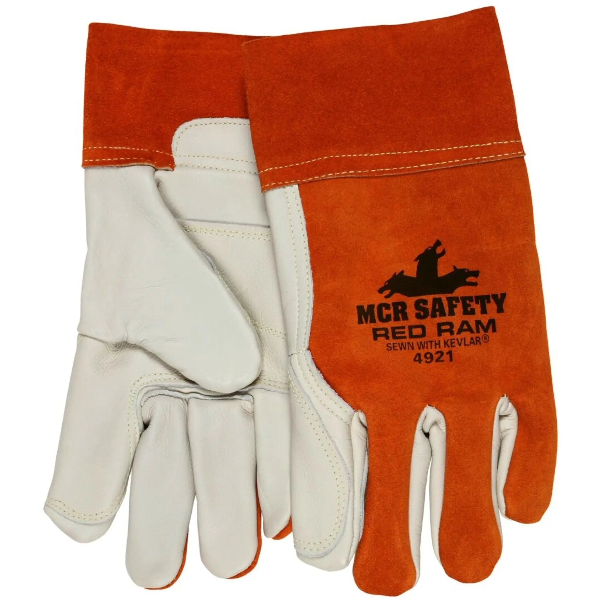 MCR Safety Red Ram 4921 Welding Work Gloves, Pair