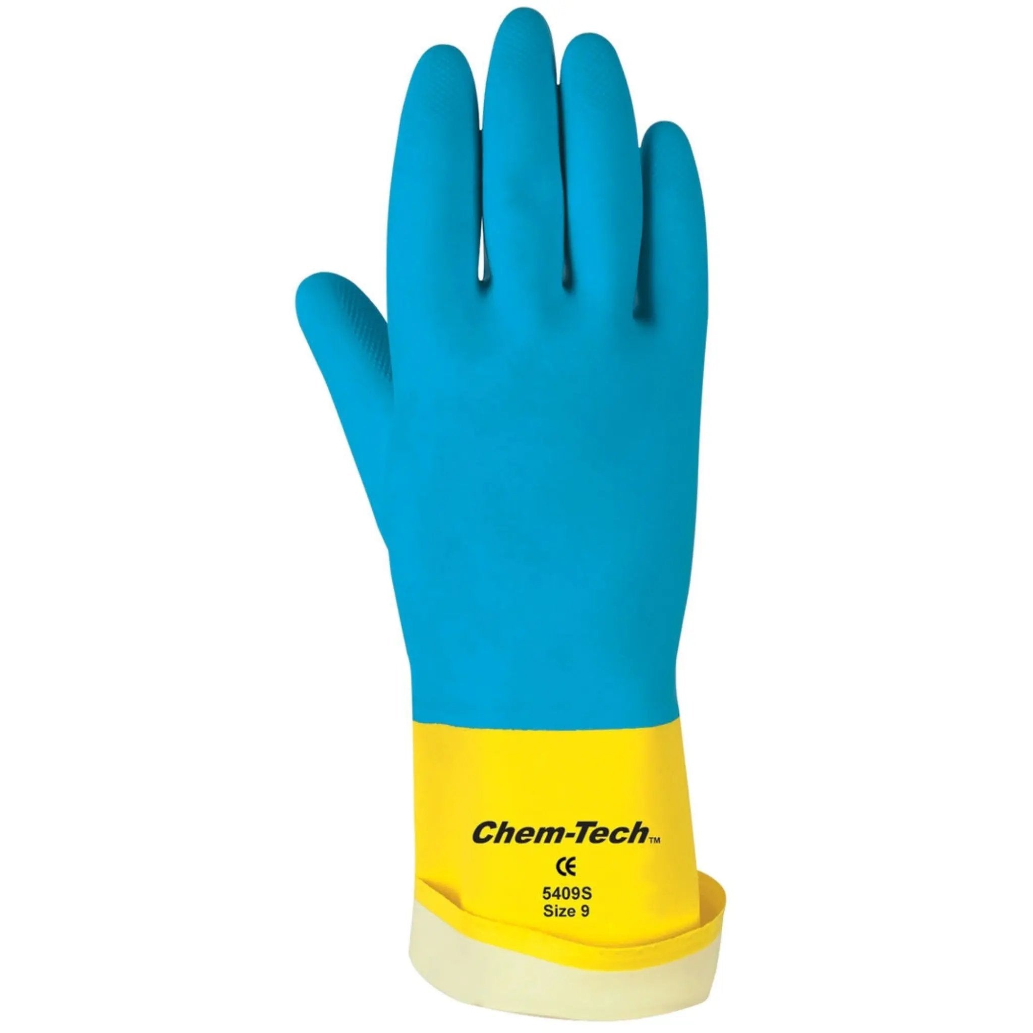 MCR Safety Chem-Tech 5400S Chemical Resistant Gloves, Dorsal View