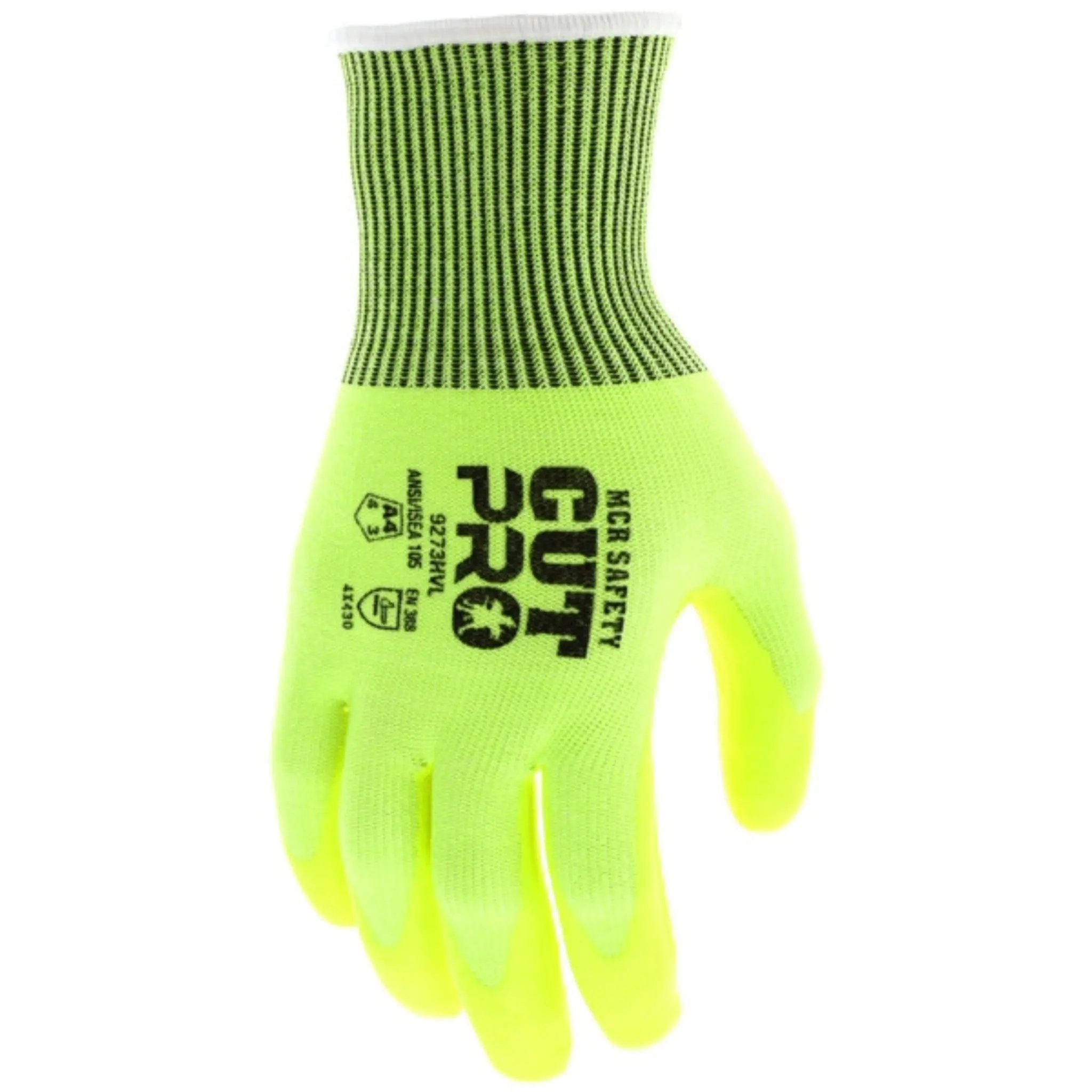 MCR Safety Cut Pro 9273HV Work Gloves, Dorsal View
