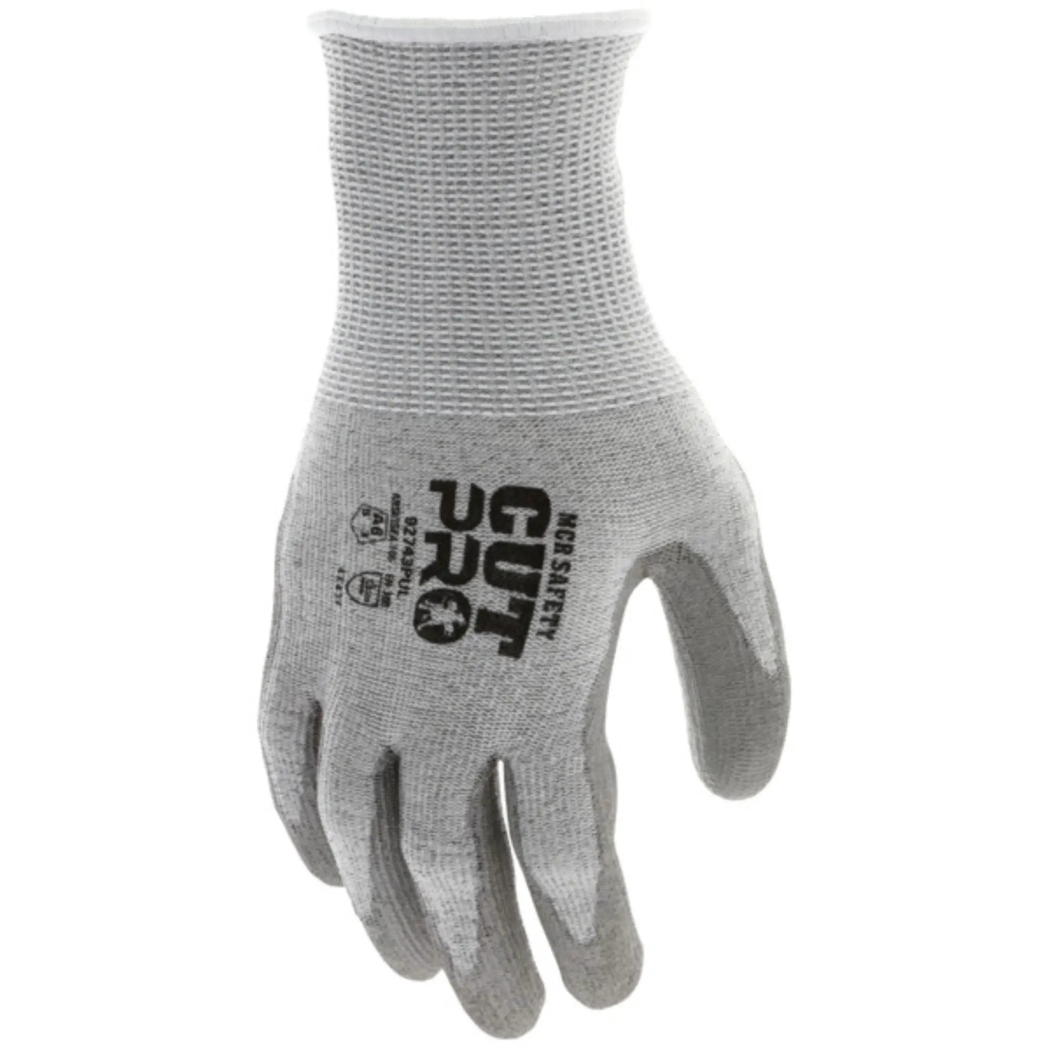 MCR Safety CutPro 92743PU Work Gloves, Dorsal View