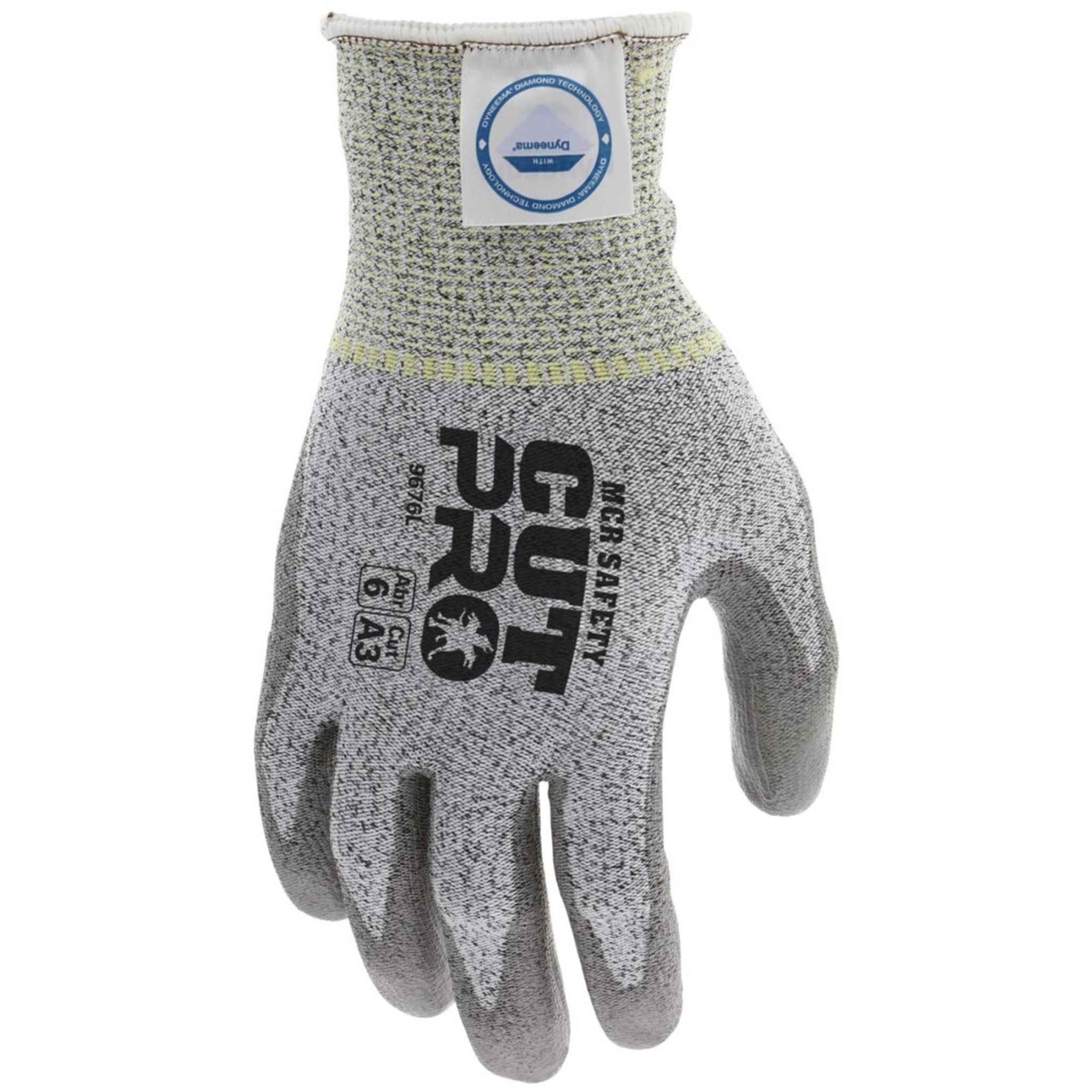 MCR Safety CutPro 9676 Work Gloves, Dorsal View