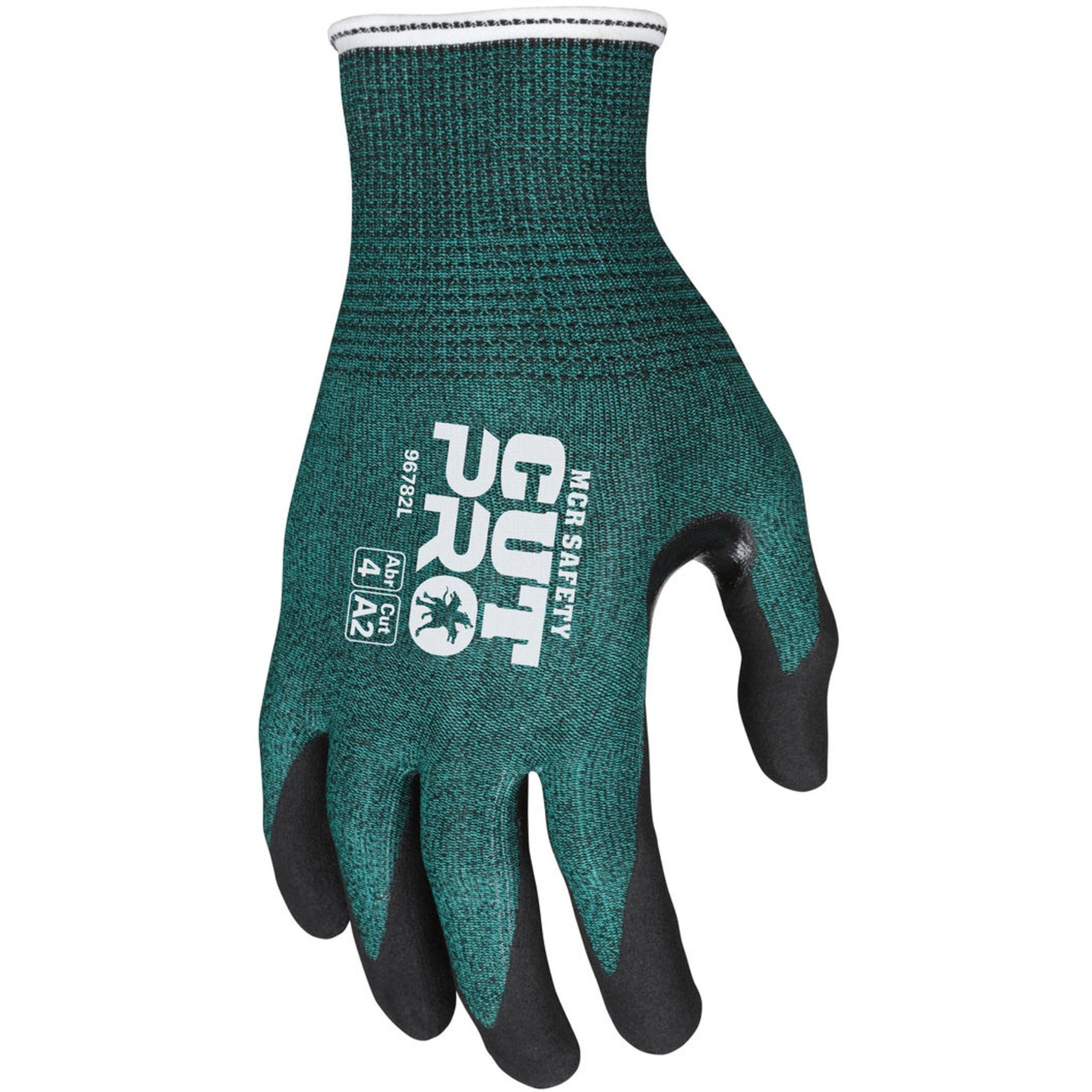 MCR Safety CutPro 96782 Work Gloves, Dorsal View