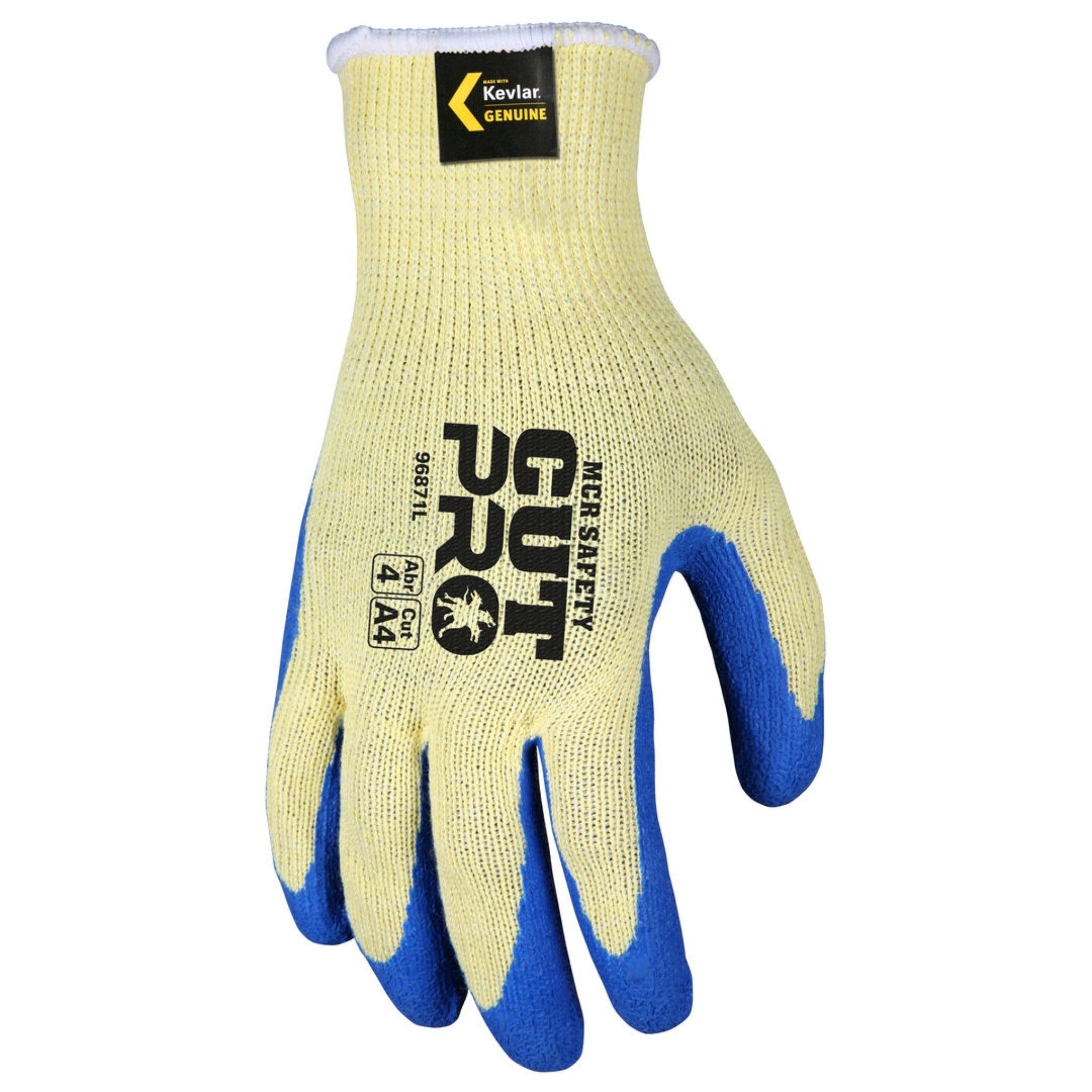 MCR Safety CutPro 96871 Work Gloves, Dorsal View