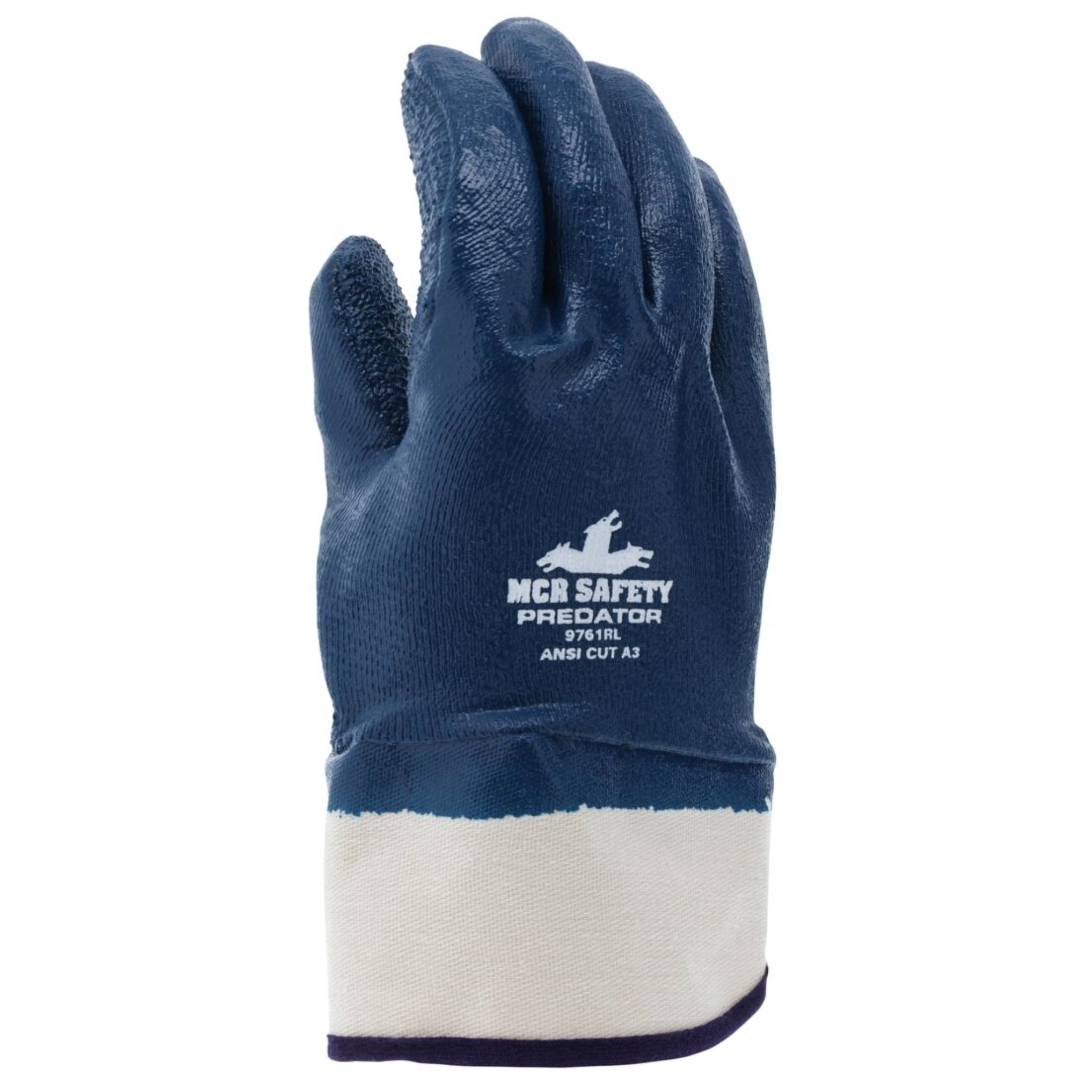 MCR Safety Predator 9761R Work Gloves, Dorsal View