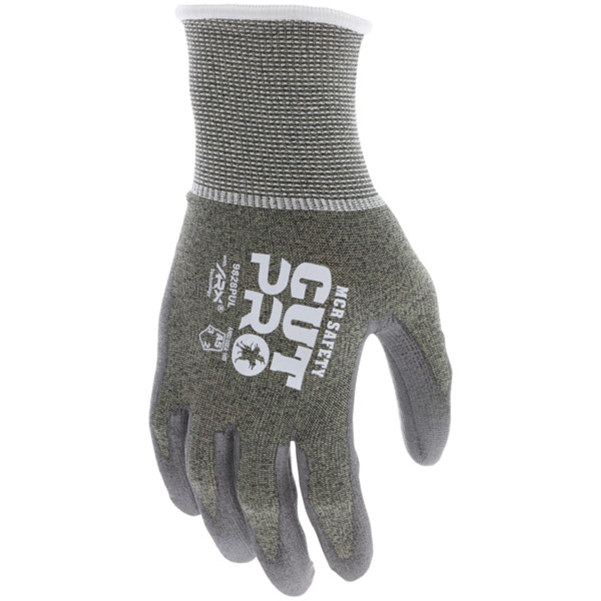 MCR Safety CutPro 9828PU Work Gloves, Dorsal View