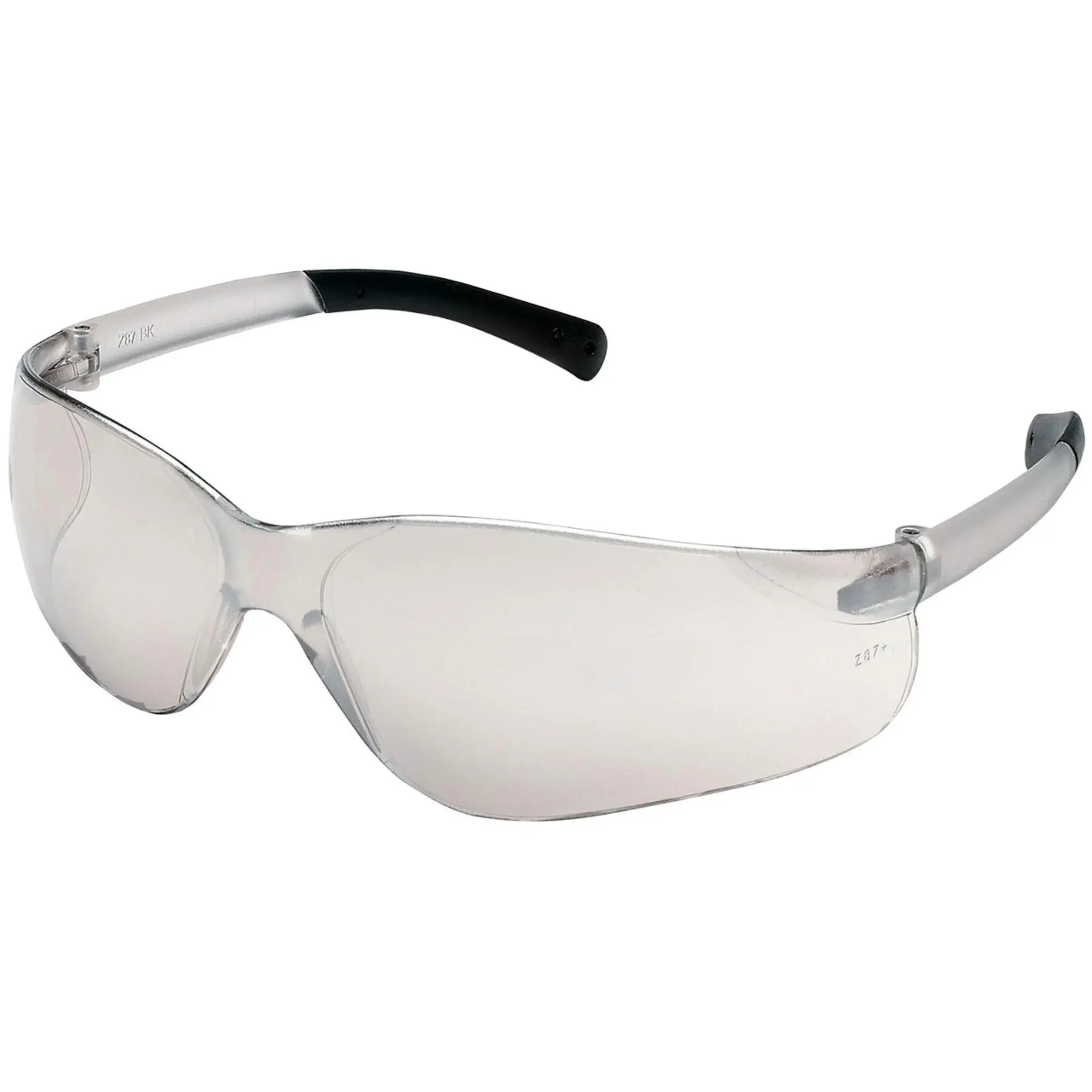 MCR Safety BearKat BK119 Single Lens Design with Universal Nose Bridge, I/O Clear Mirror Duramass Hard Coat Lens, 1 Pair