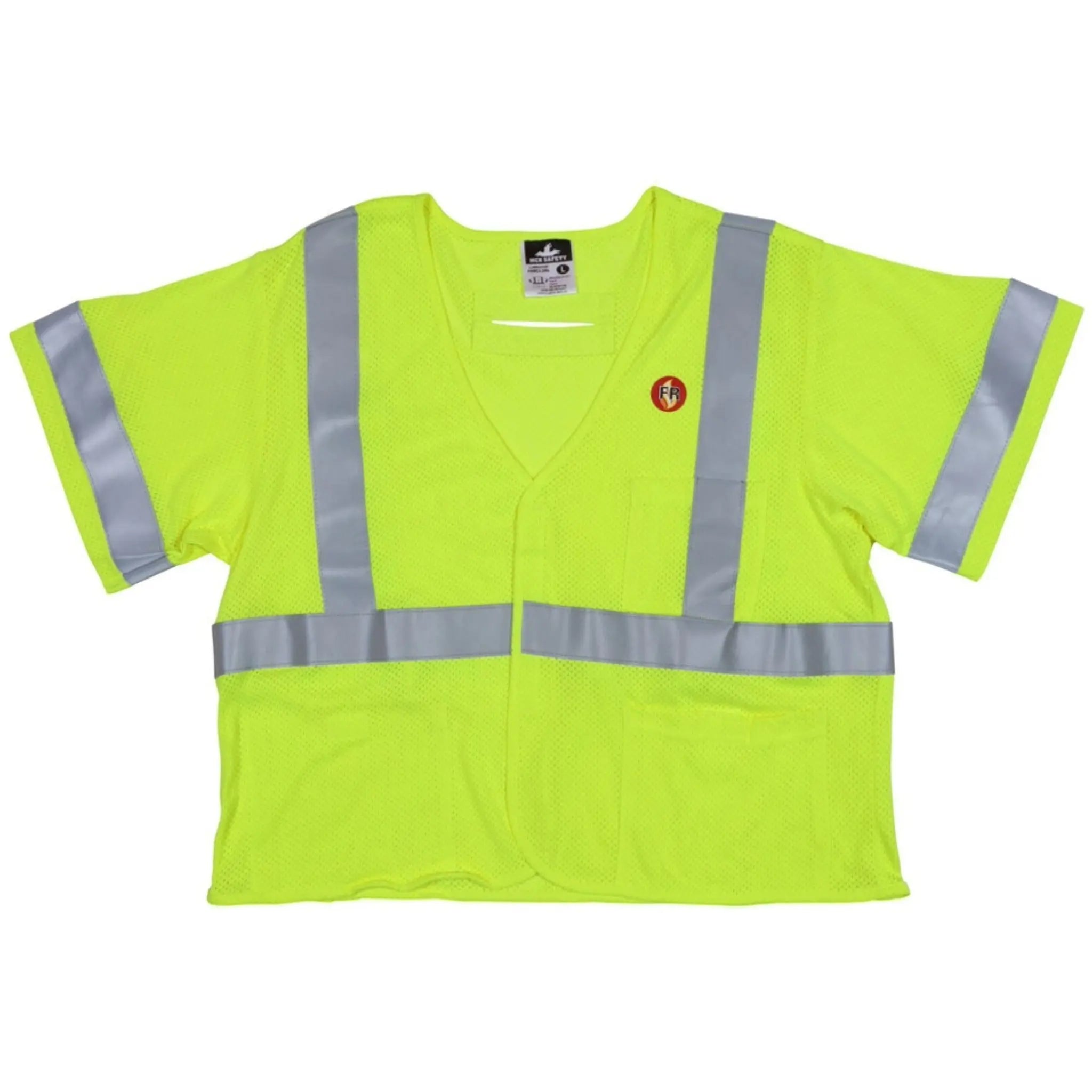 MCR Safety FRMCL3ML Class 3 FR Safety Vest, Front View