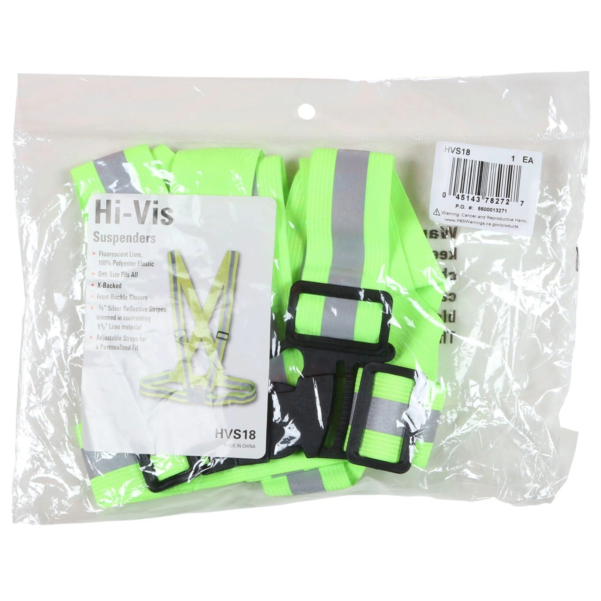 MCR Safety HVS18 Adjustable Sash, Fold View