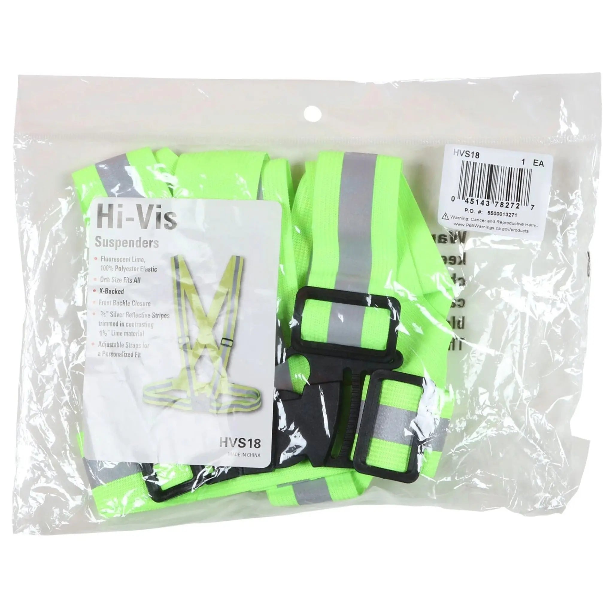 MCR Safety HVS18 Adjustable Sash, Fold View