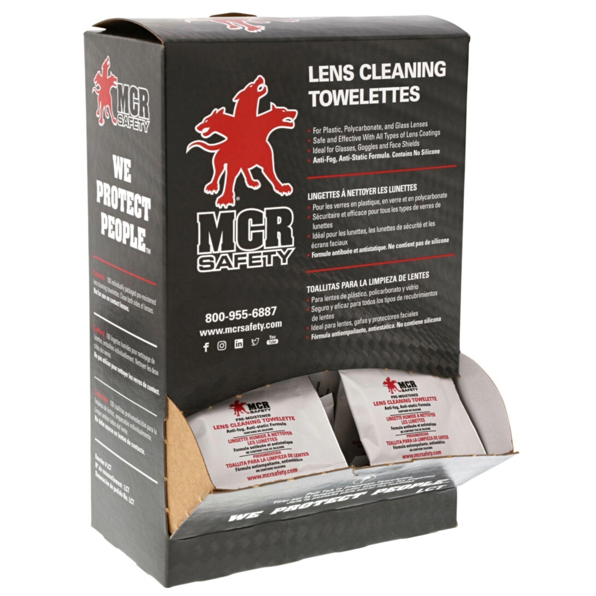 MCR Safety LCT Lens Cleaning Towelettes, Main Image