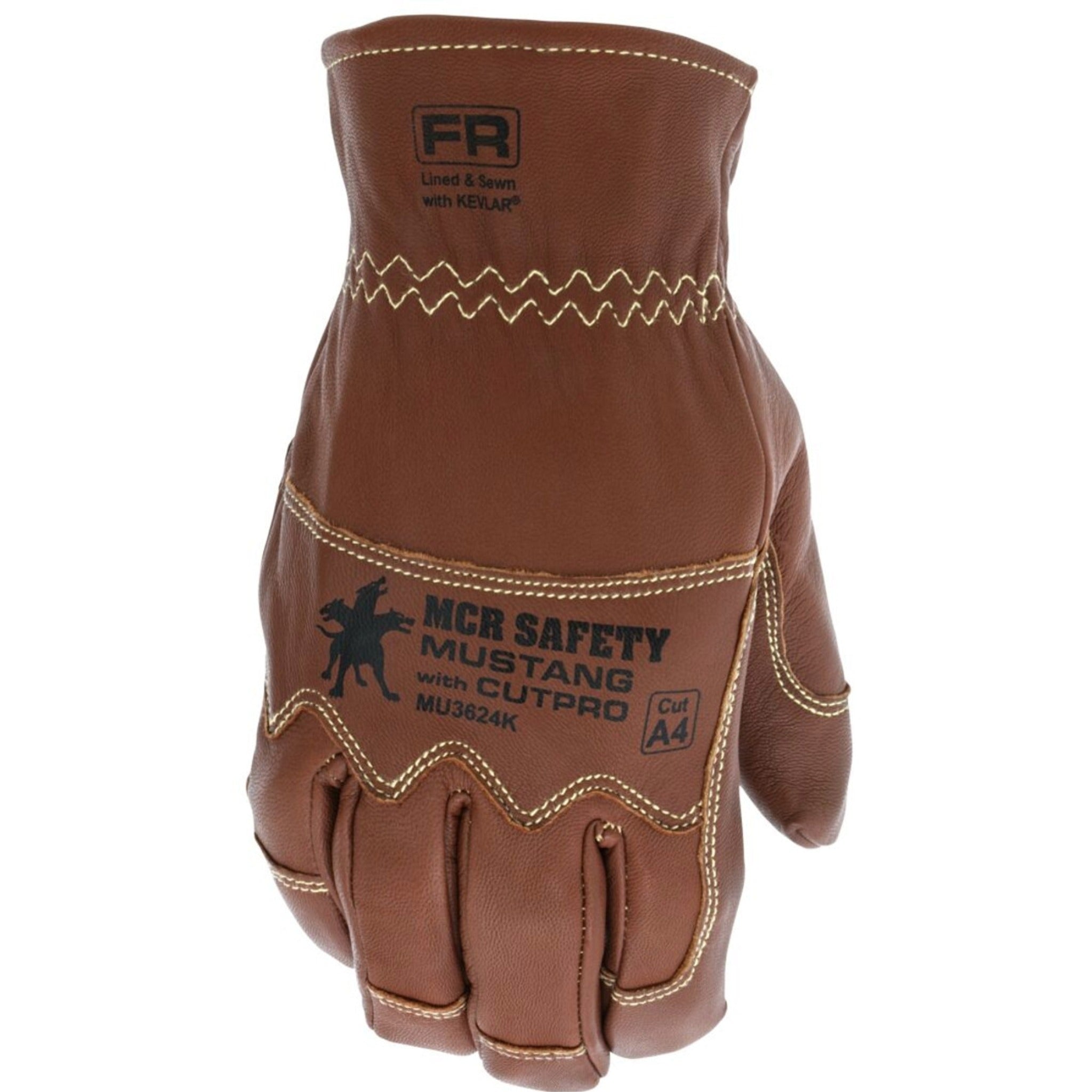 MCR Safety Mustang MU3624K Work Gloves, Dorsal View