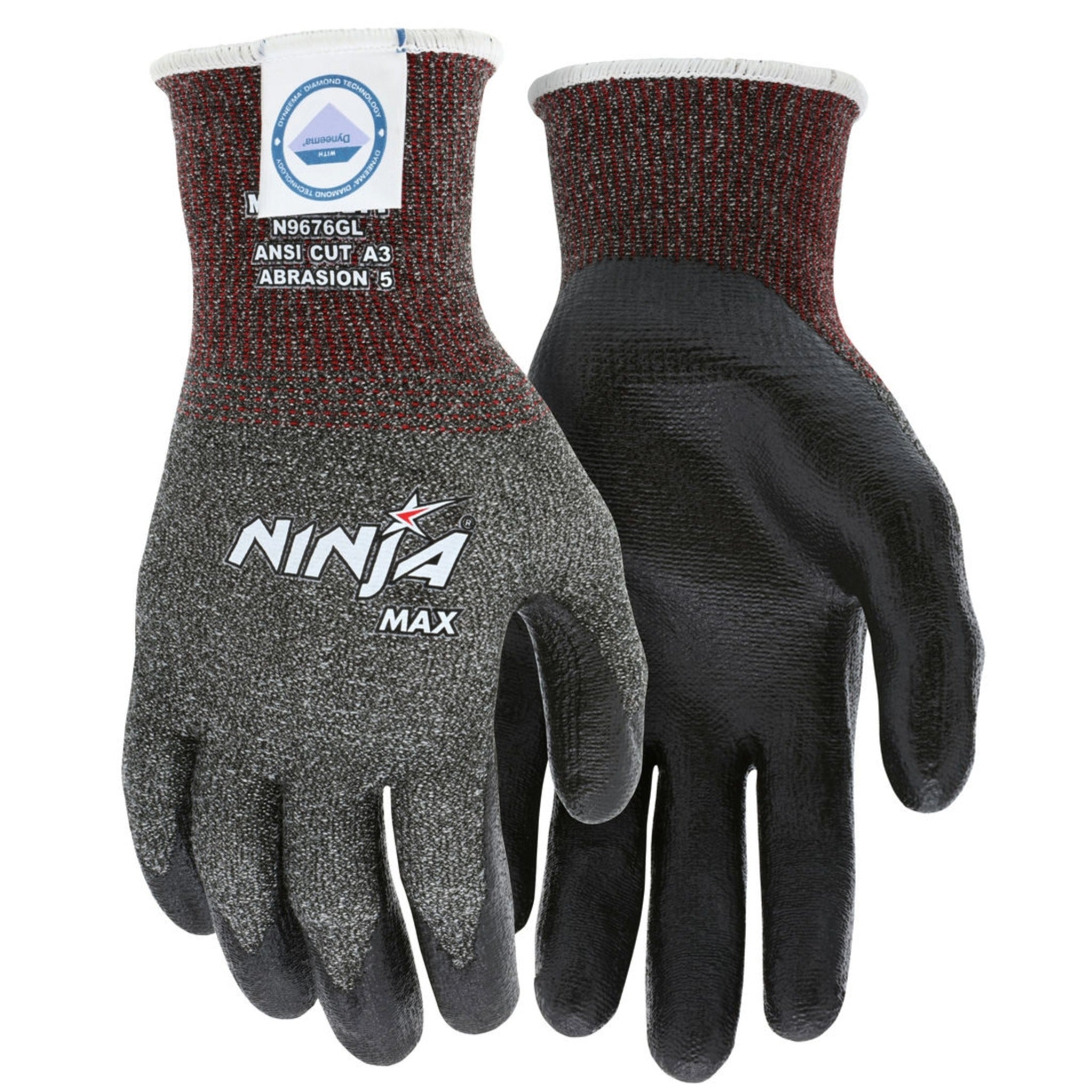 MCR Safety Ninja Max N9676G Work Gloves, Main Image