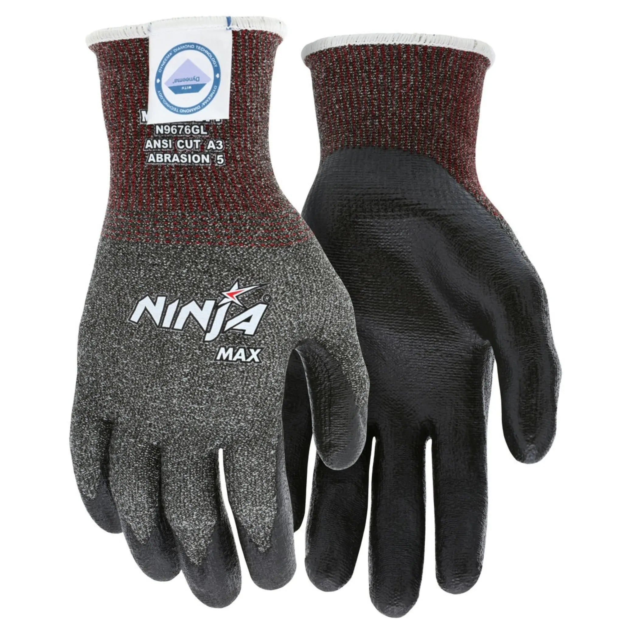 MCR Safety Ninja Max N9676G Work Gloves, Main Image