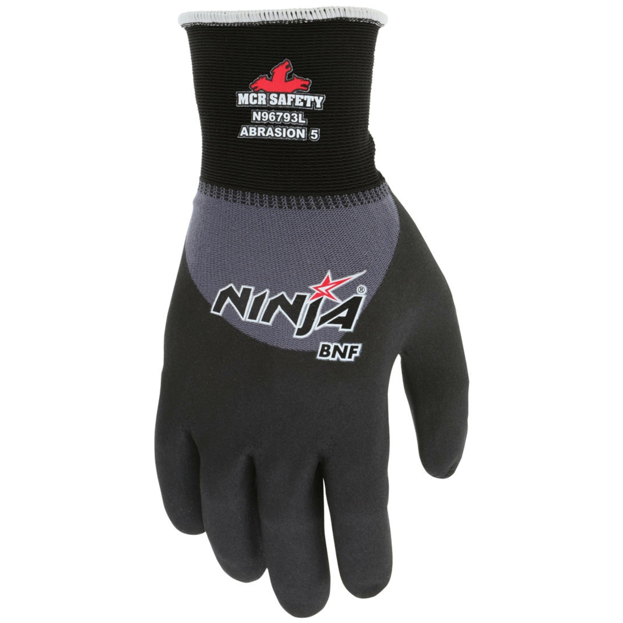 MCR Safety Ninja BNF N96793 Work Gloves, Dorsal View