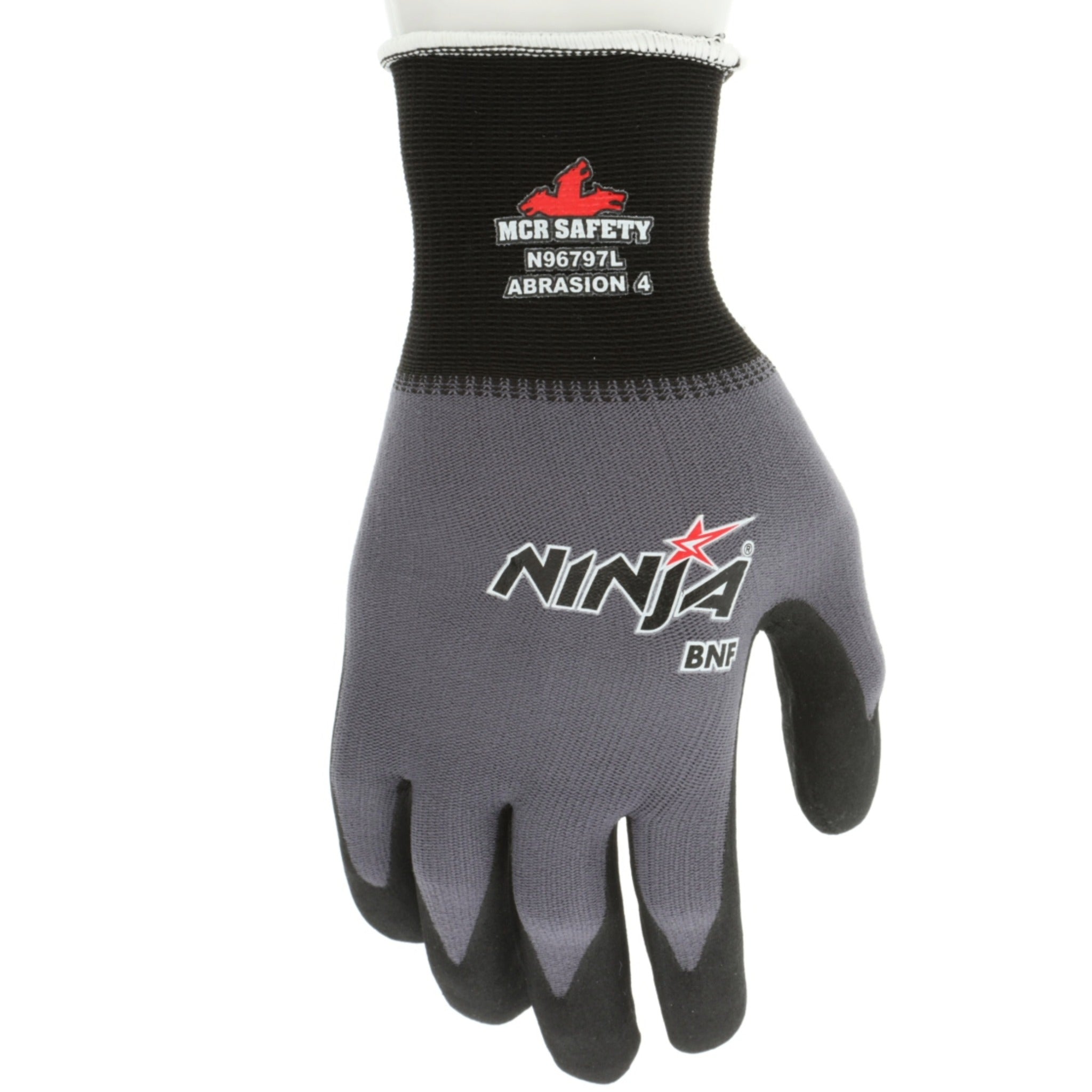 MCR Safety Ninja BNF N96797 Work Gloves, Dorsal View