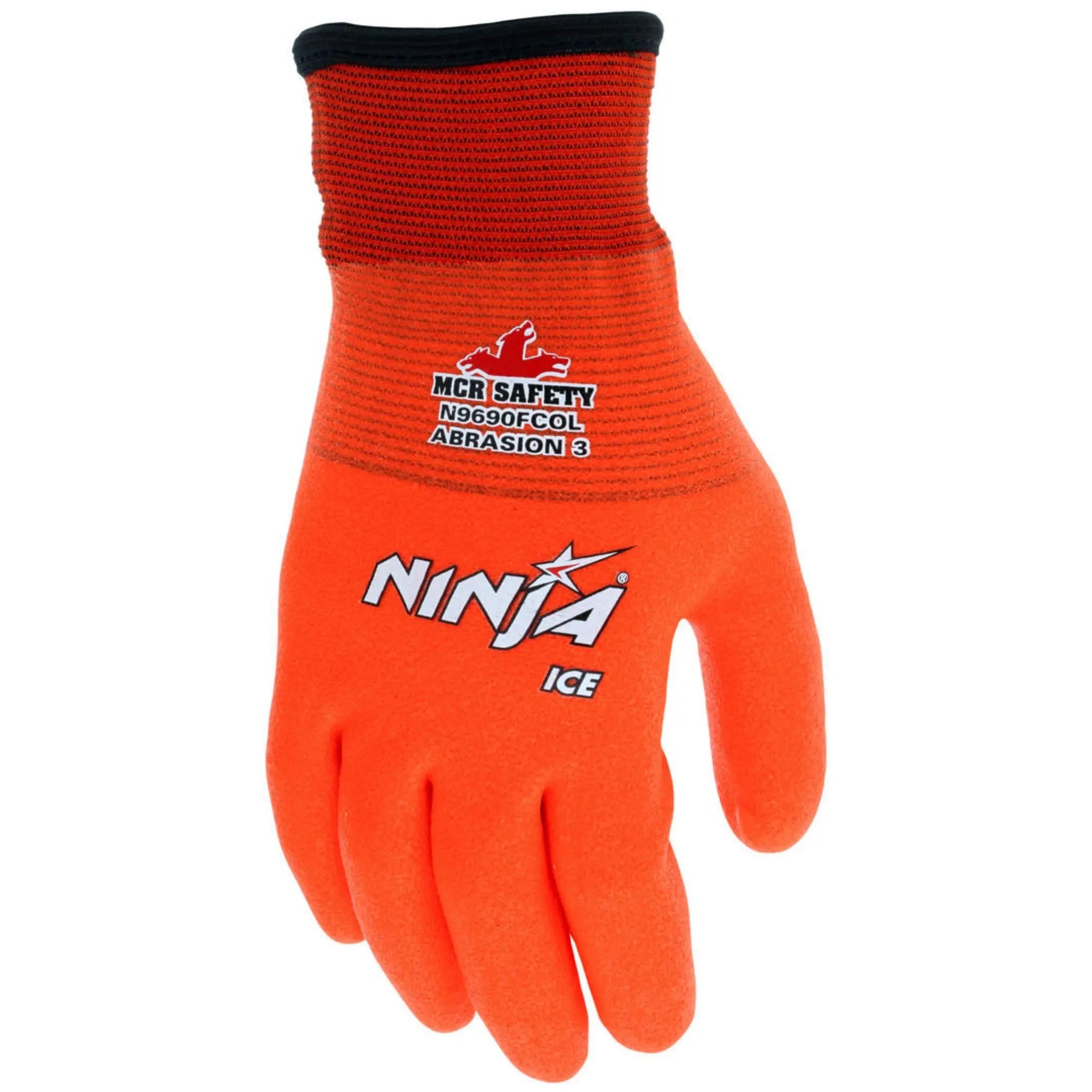MCR Ninja Ice N9690FCO 15 Gauge Insulated Work Gloves, Hi Vis Orange, 1 Dozen