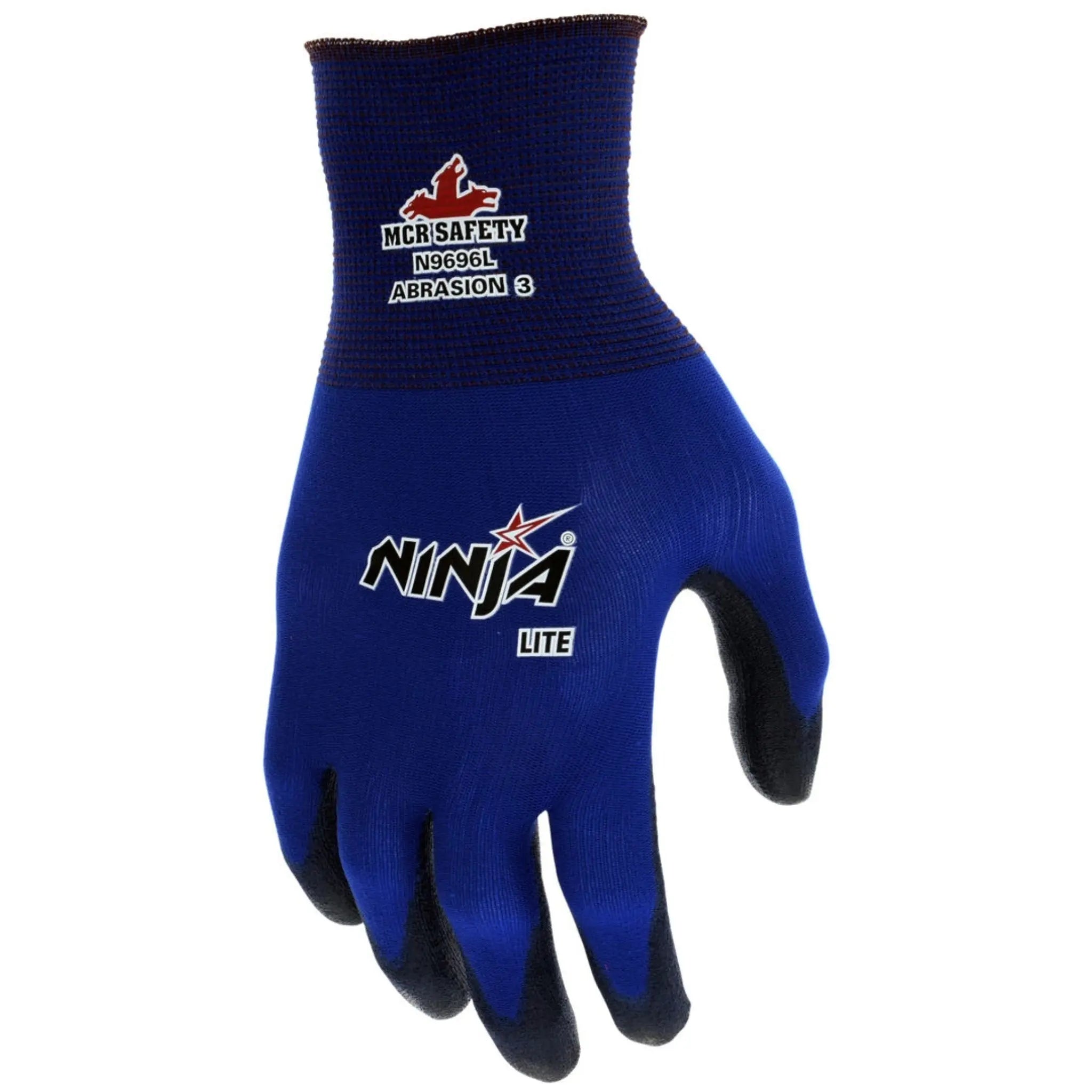 MCR Safety Ninja Lite N9696 Work Gloves, Dorsal View