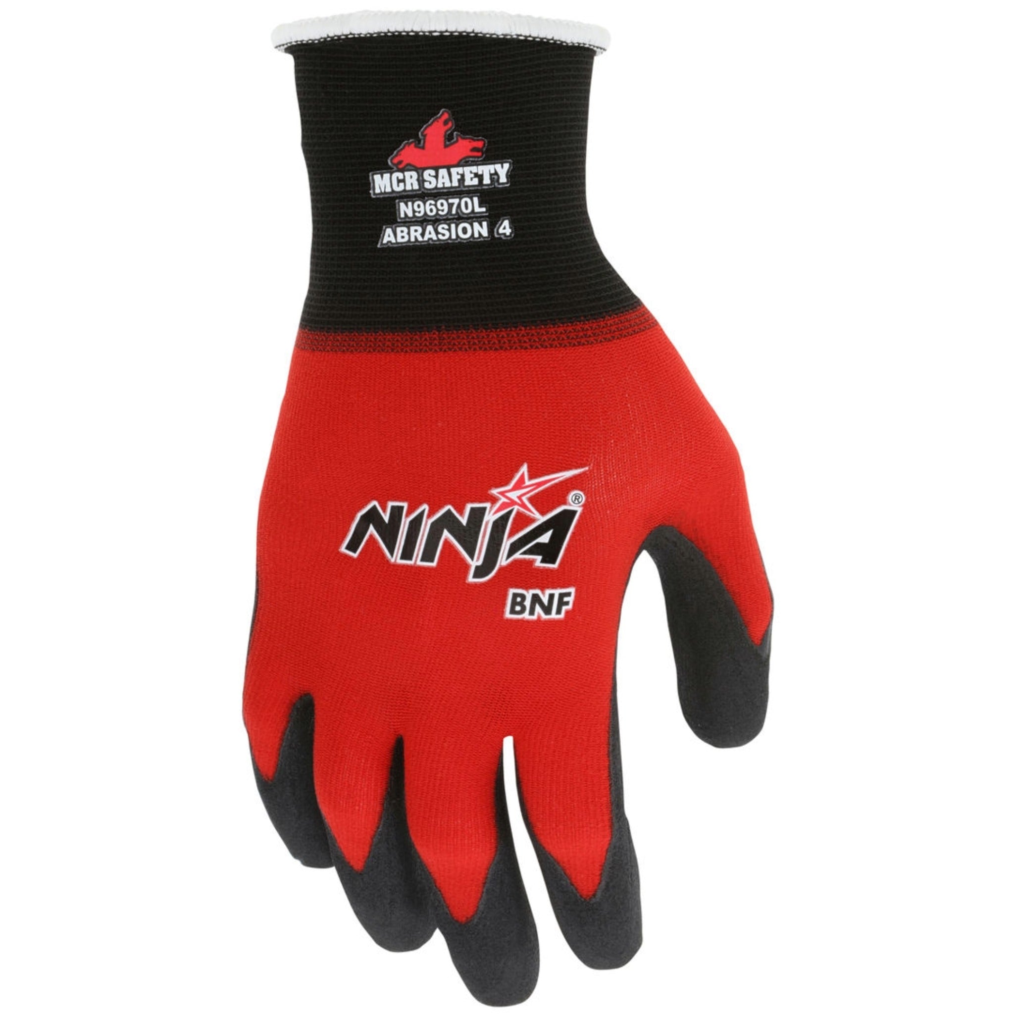 MCR Safety Ninja BNF N96970 Work Gloves, Dorsal View