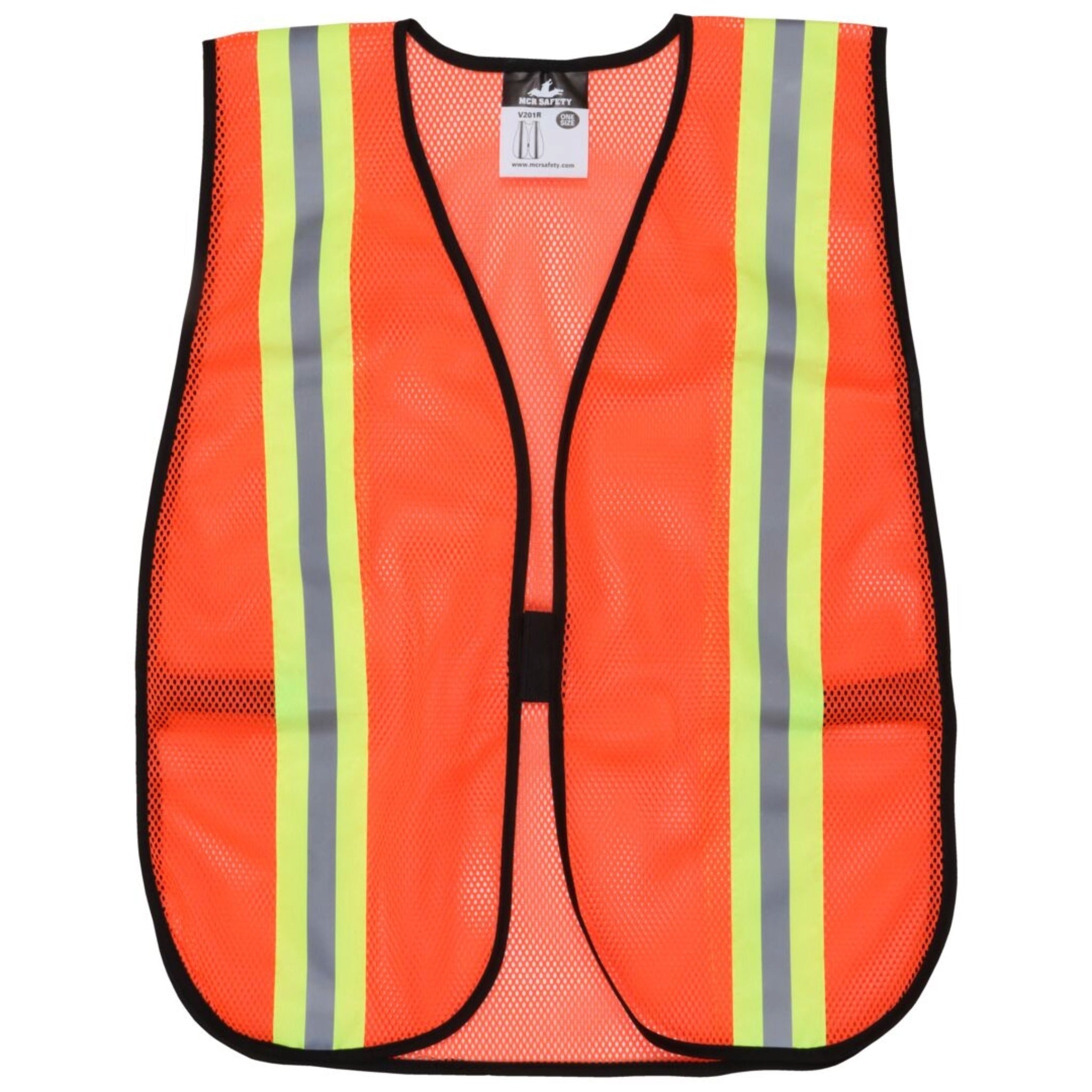 MCR Safety V201R Safety Vest, Front View