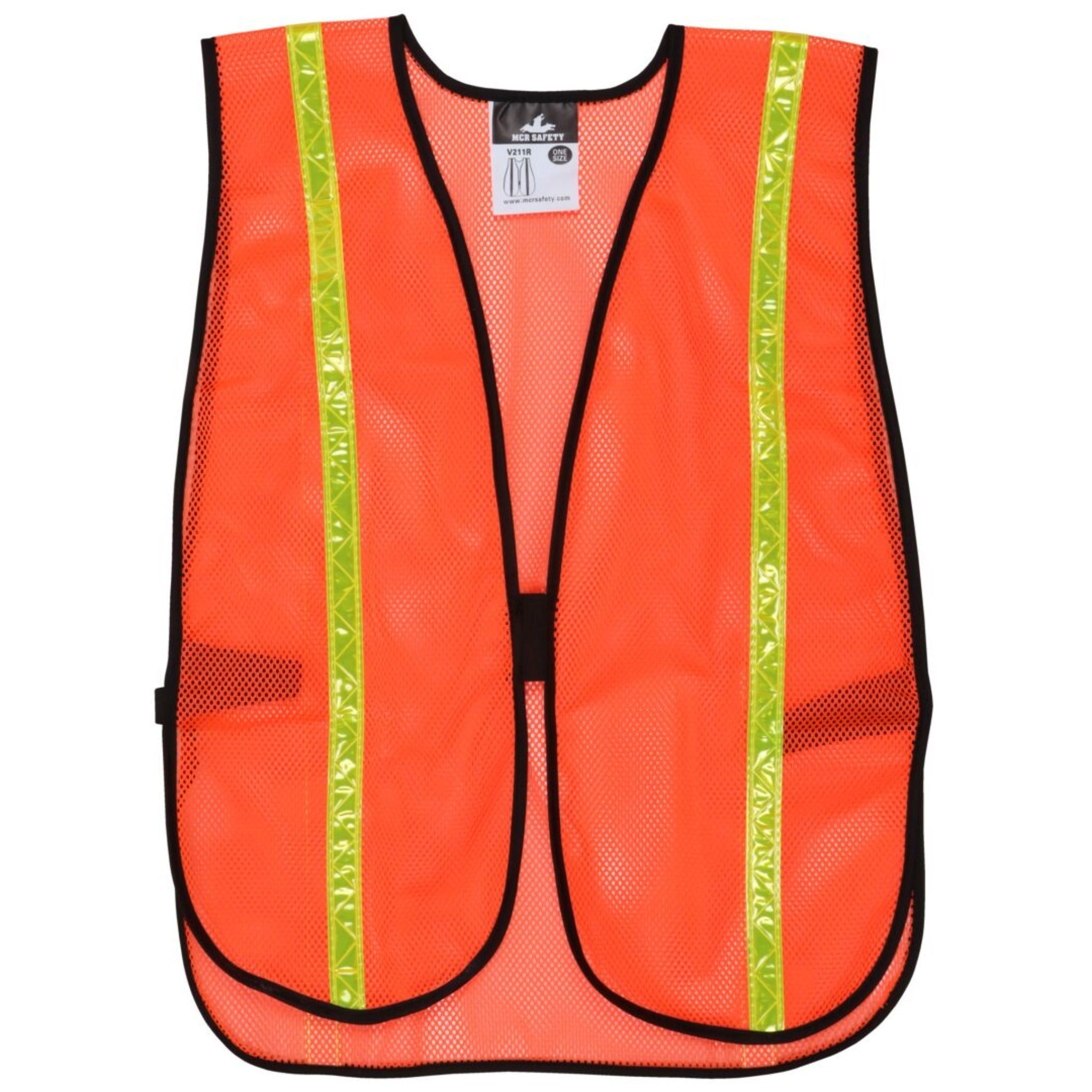 MCR Safety V211R Safety Vest, Front View