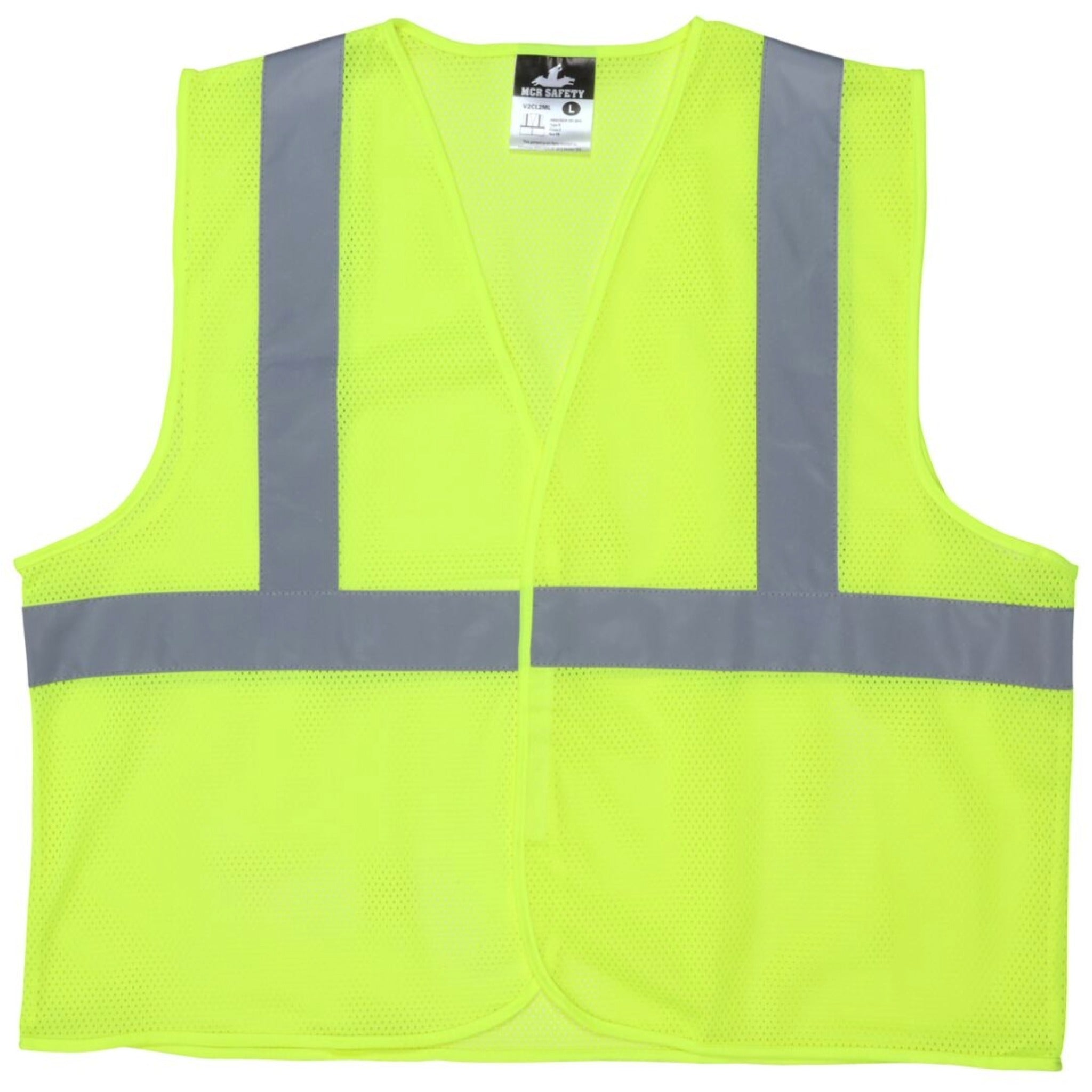 MCR Safety V2CL2ML Safety Vest, Front View