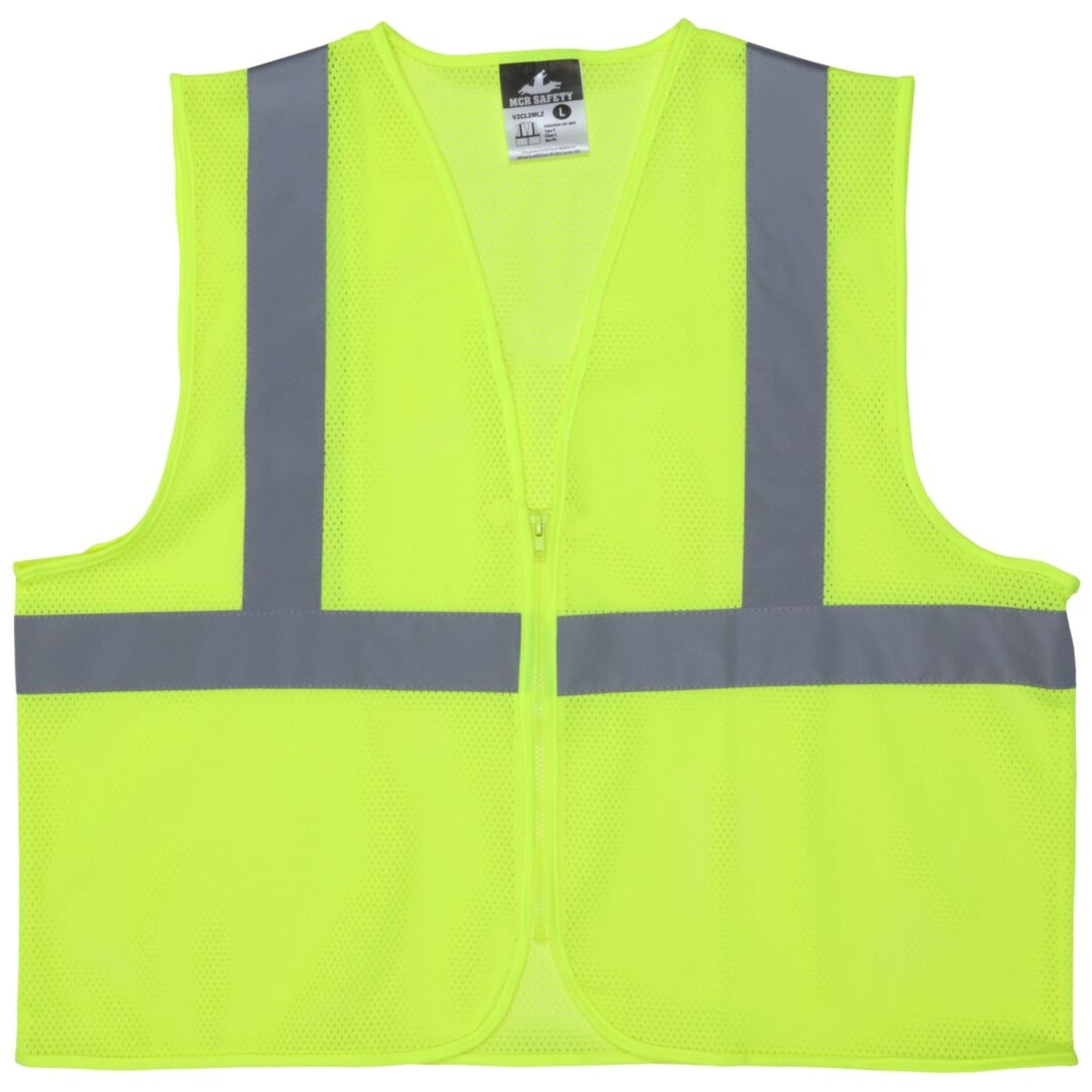 MCR Safety Luminator V2CL2MLZ Safety Vest, Front View