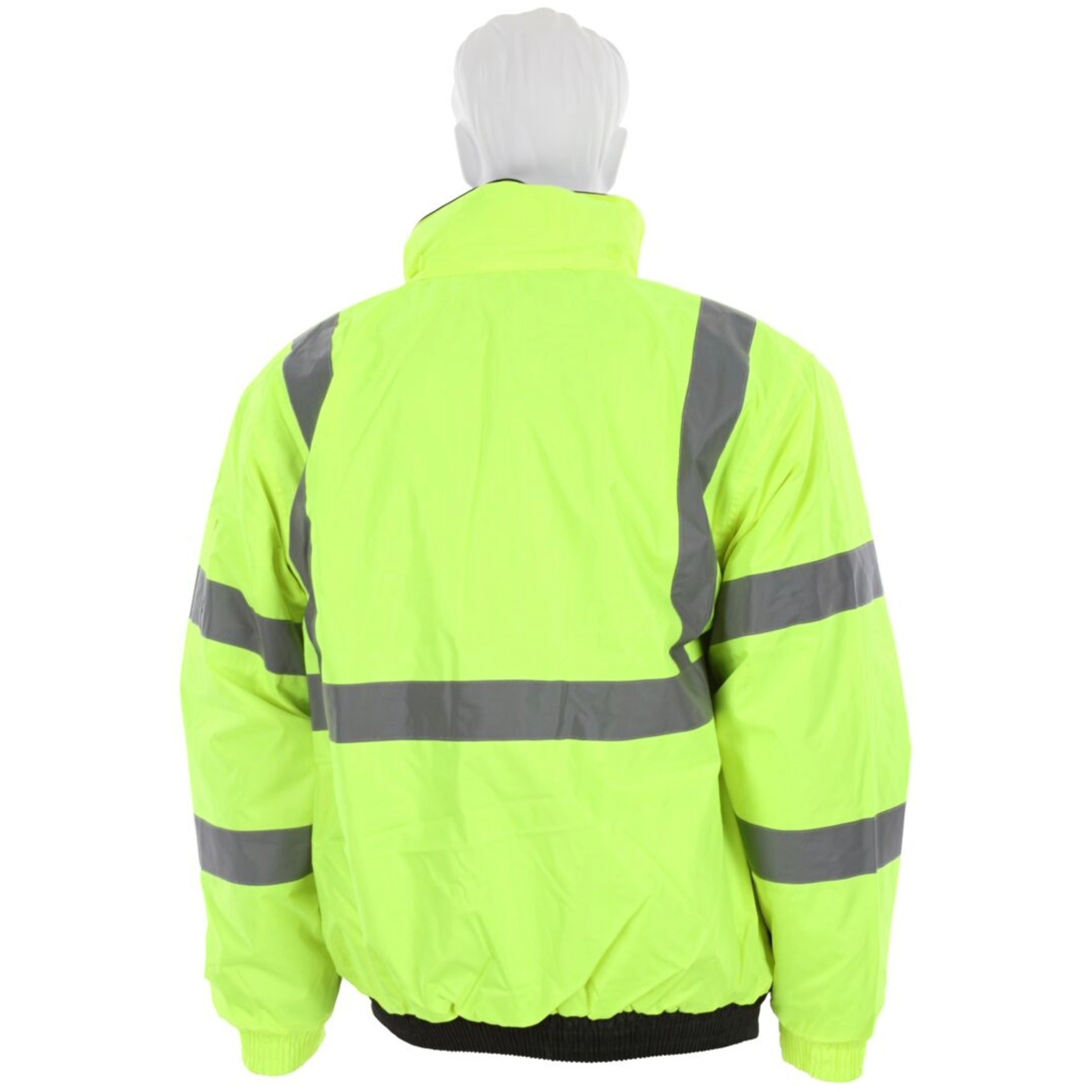 MCR Safety Luminator VBBQCL3L Rain Jacket, Back View