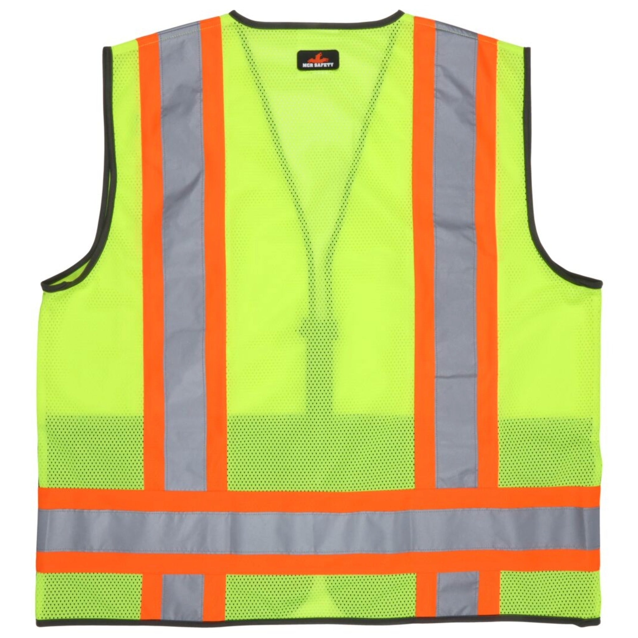 MCR Safety Luminator WCCL2MLSZ Safety Vest, Back View