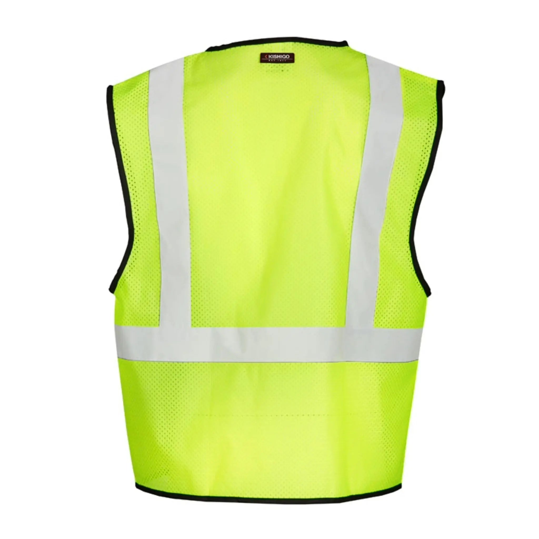 Kishigo 1193 Economy Series 1-Pocket Mesh Vest, Type R, Class 2, Lime, 1 Each-Front