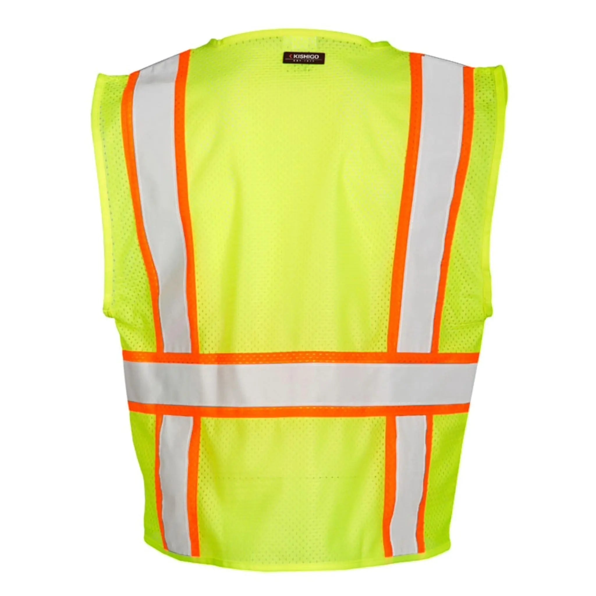 Kishigo Ultra-Cool 6-Pocket Mesh Vest, Type R, Class 2, 1 Each-Back