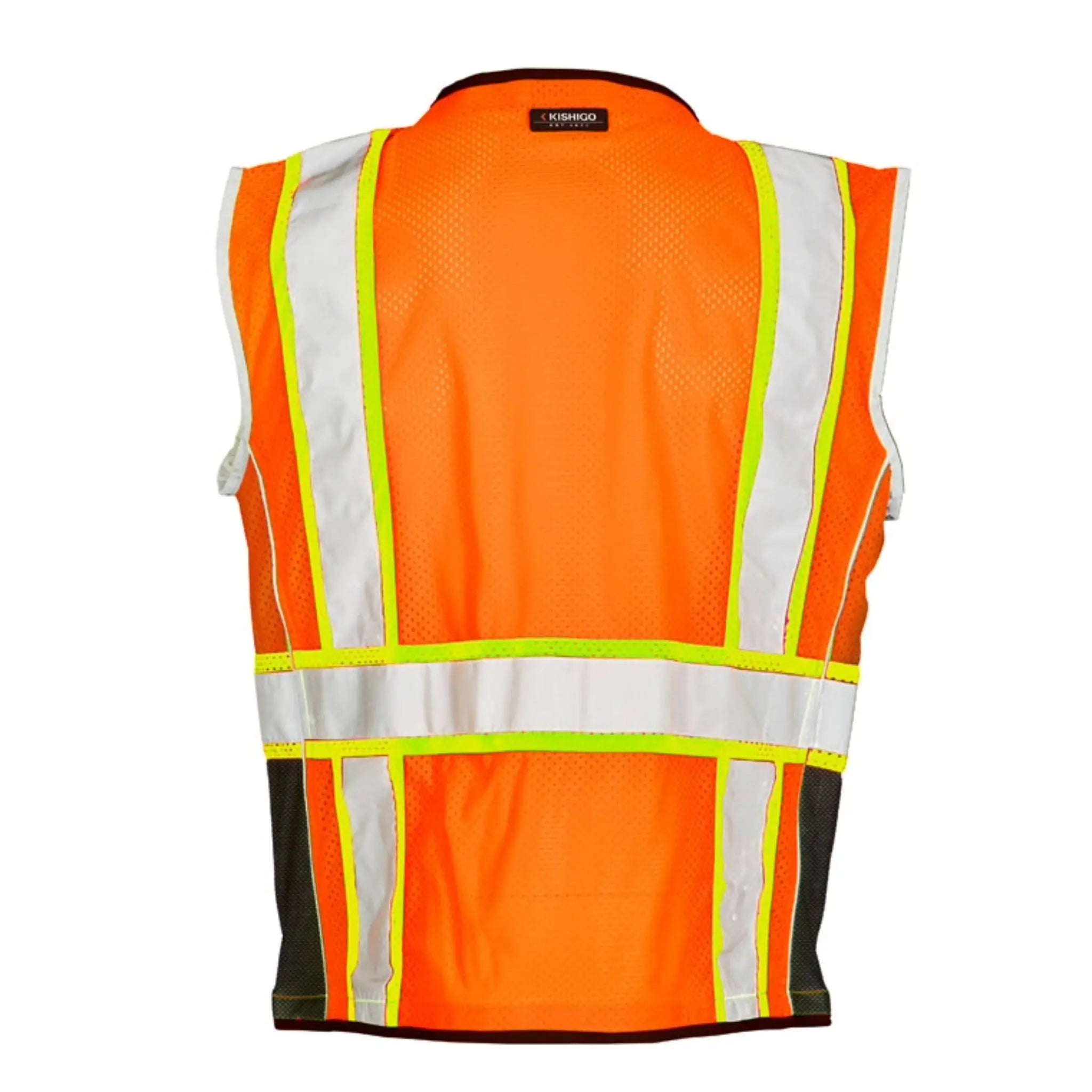 Kishigo Premium Black Series Heavy Duty Vest, Type R, Class 2, 1 Each-Back