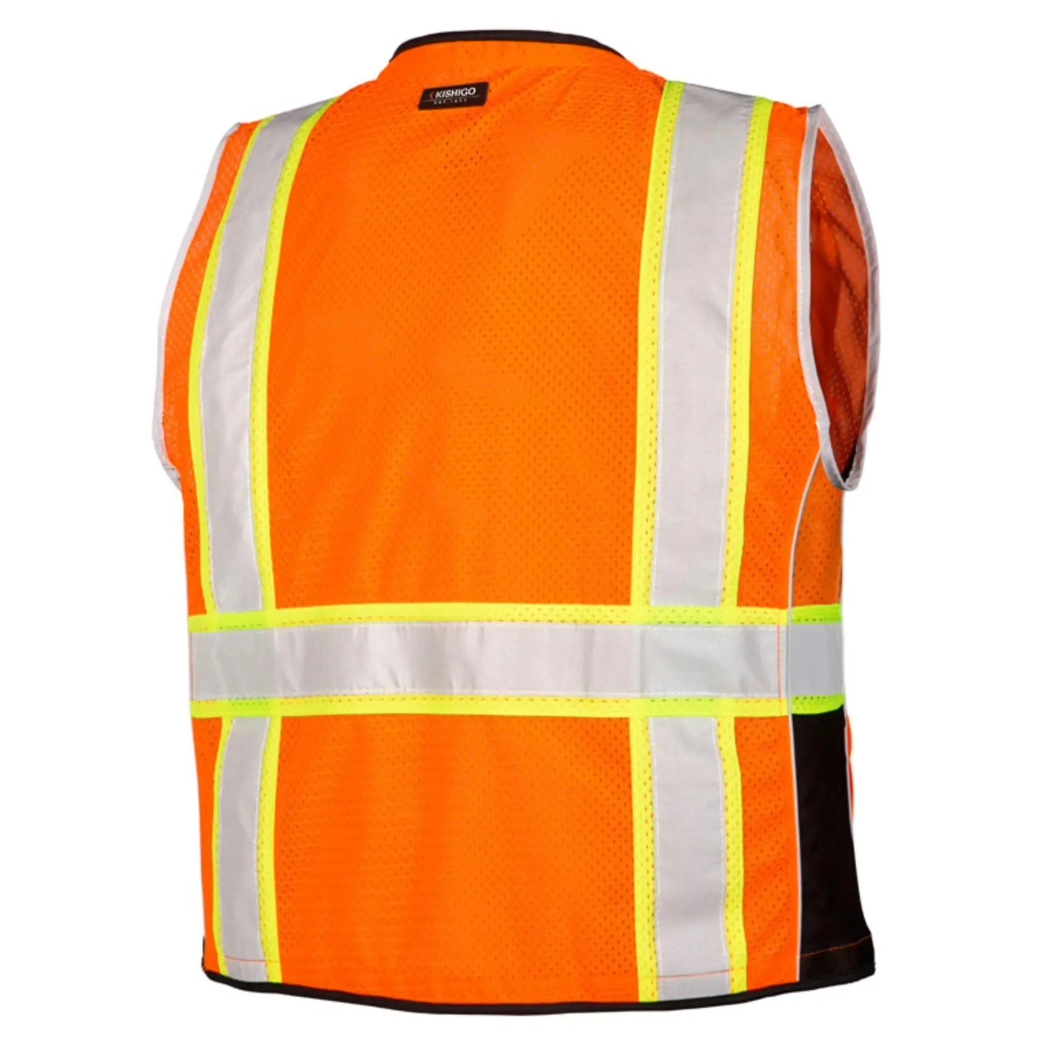 Kishigo Premium Black Series Heavy Duty Vest, Type R, Class 2, 1 Each-Back-Angle